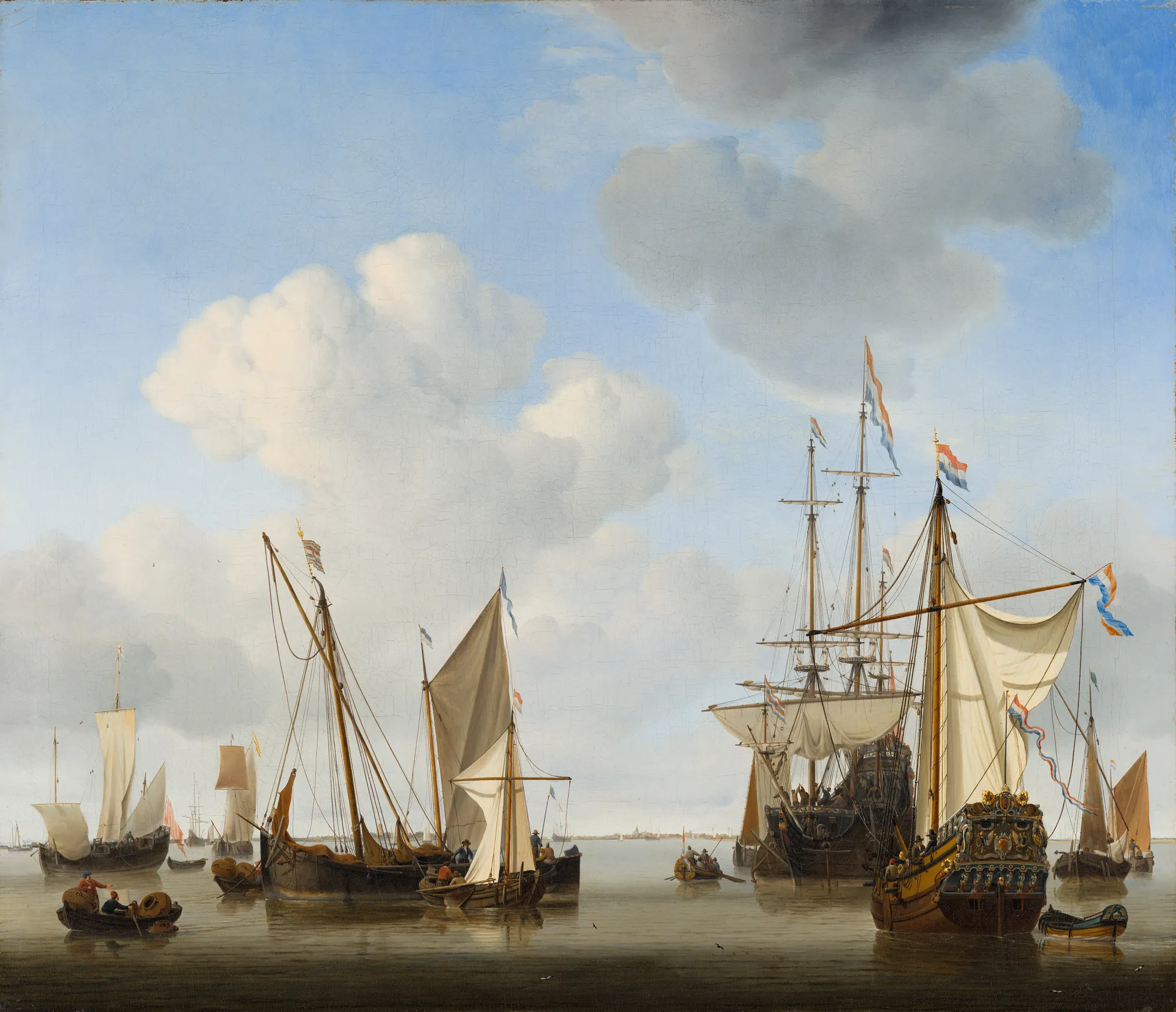 Ships on a Calm Sea