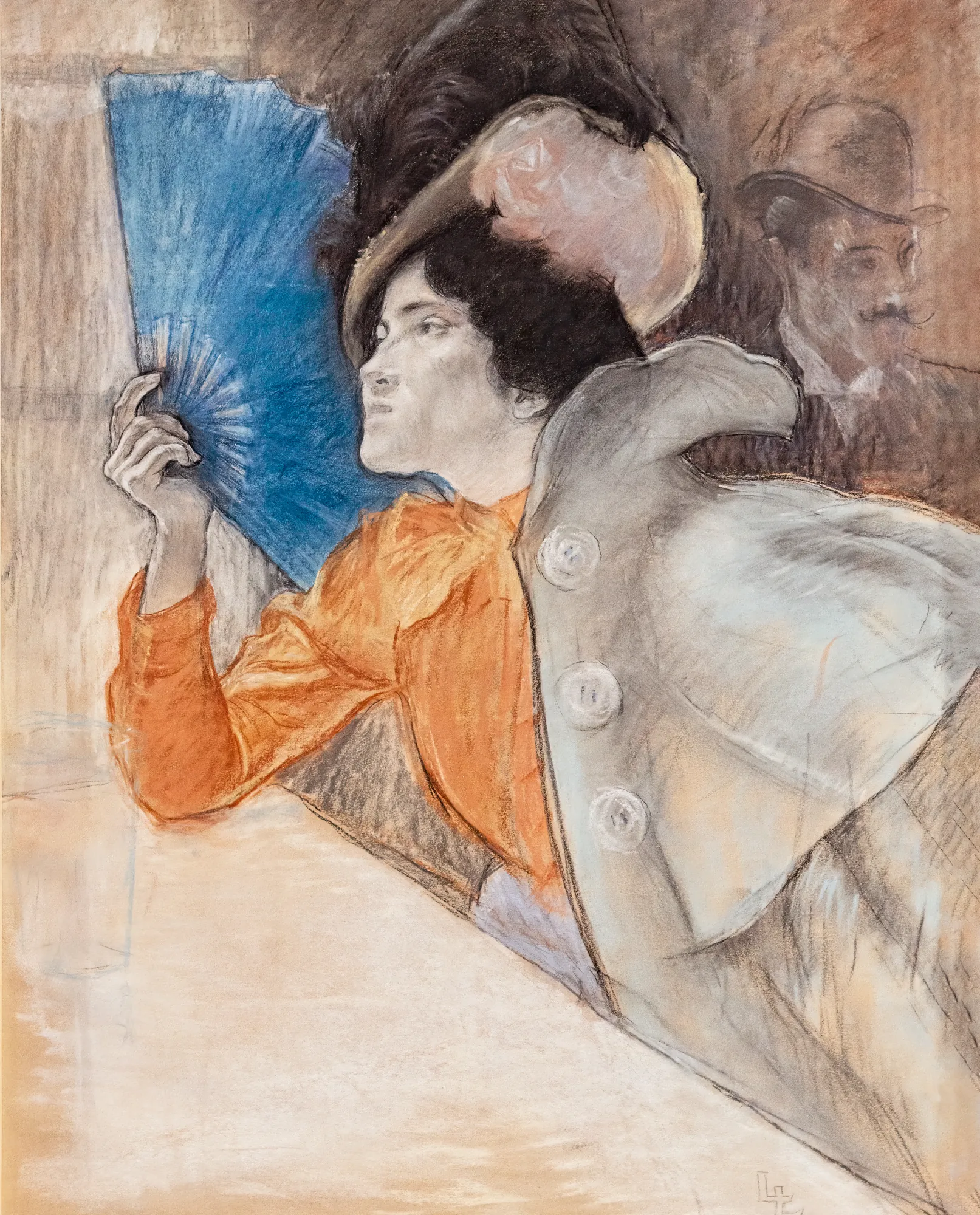 Elegant Woman with a Fan
