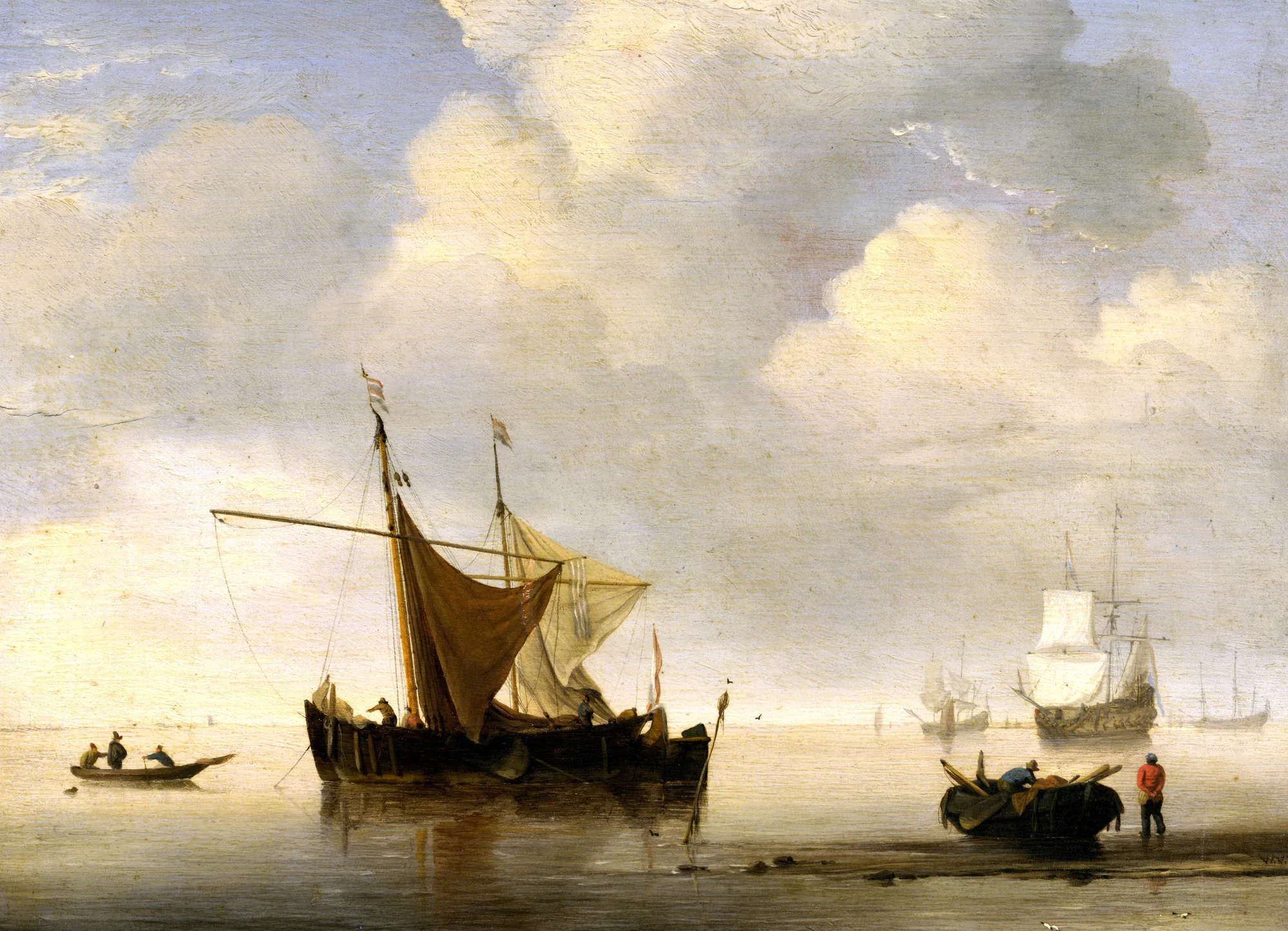 Calm: Two Dutch Vessels