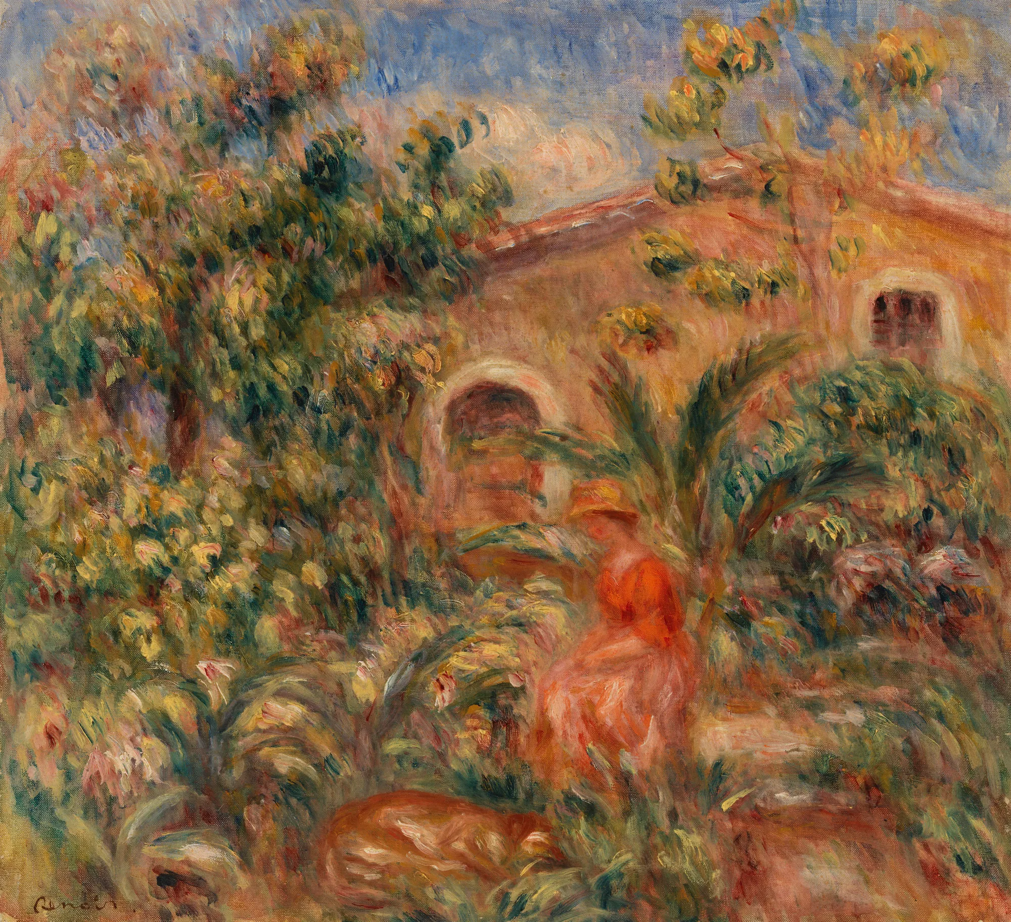 Landscape with Woman and Dog (Femme et chien dans un paysage)