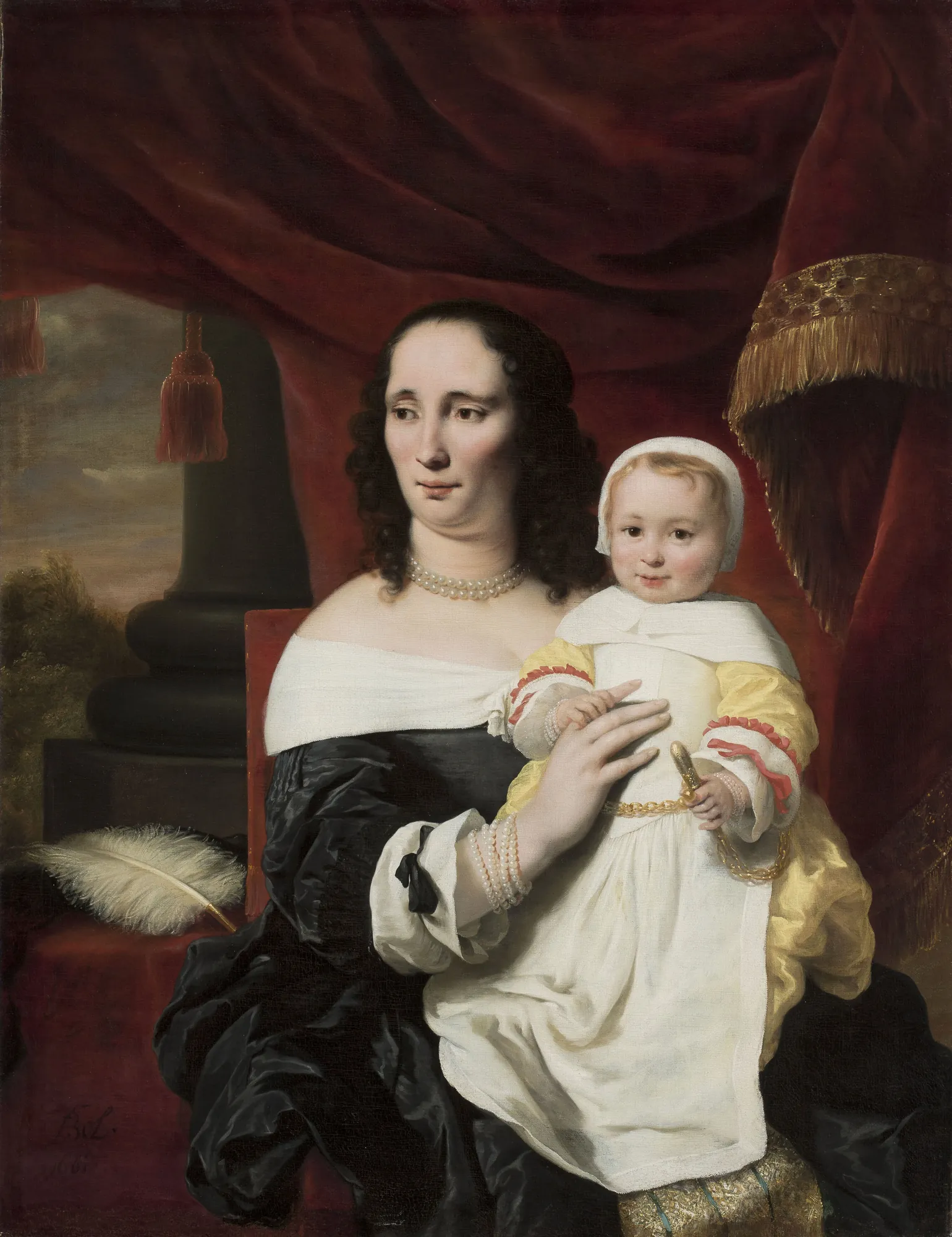 Portrait of Johanna de Geer-Trip with her Daughter Cecilia