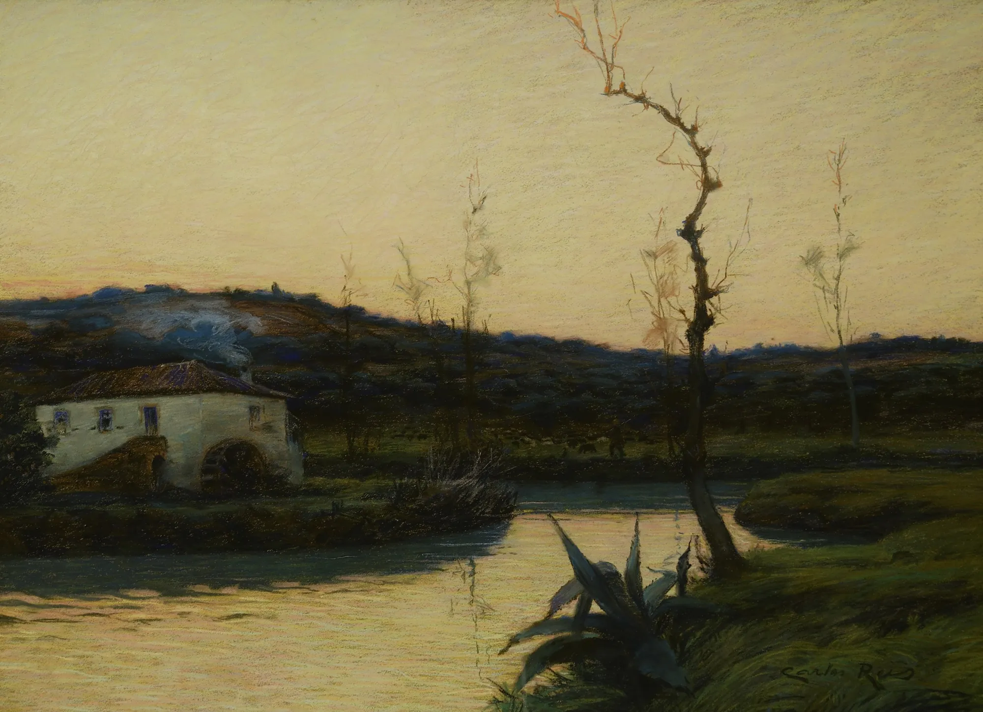 Landscape of the Almonda River, Torres Novas