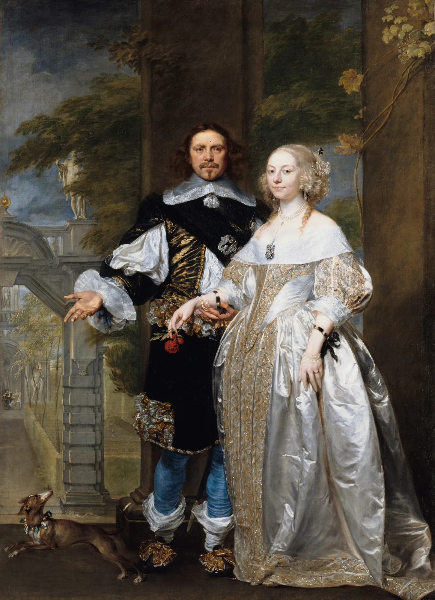 Portrait of a Married Couple in a Park