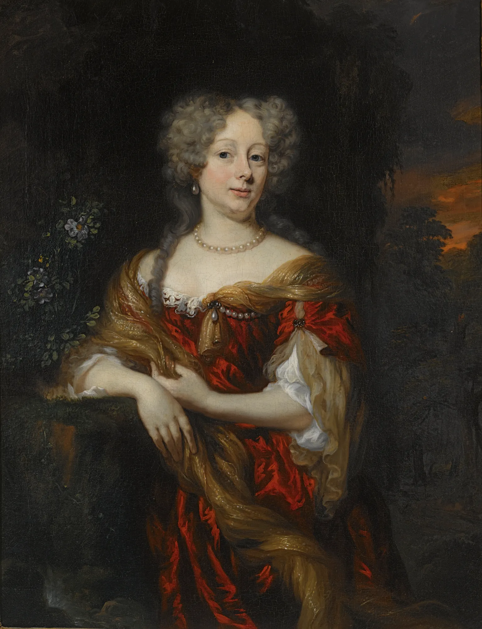 Portrait of a Lady in a Red Dress