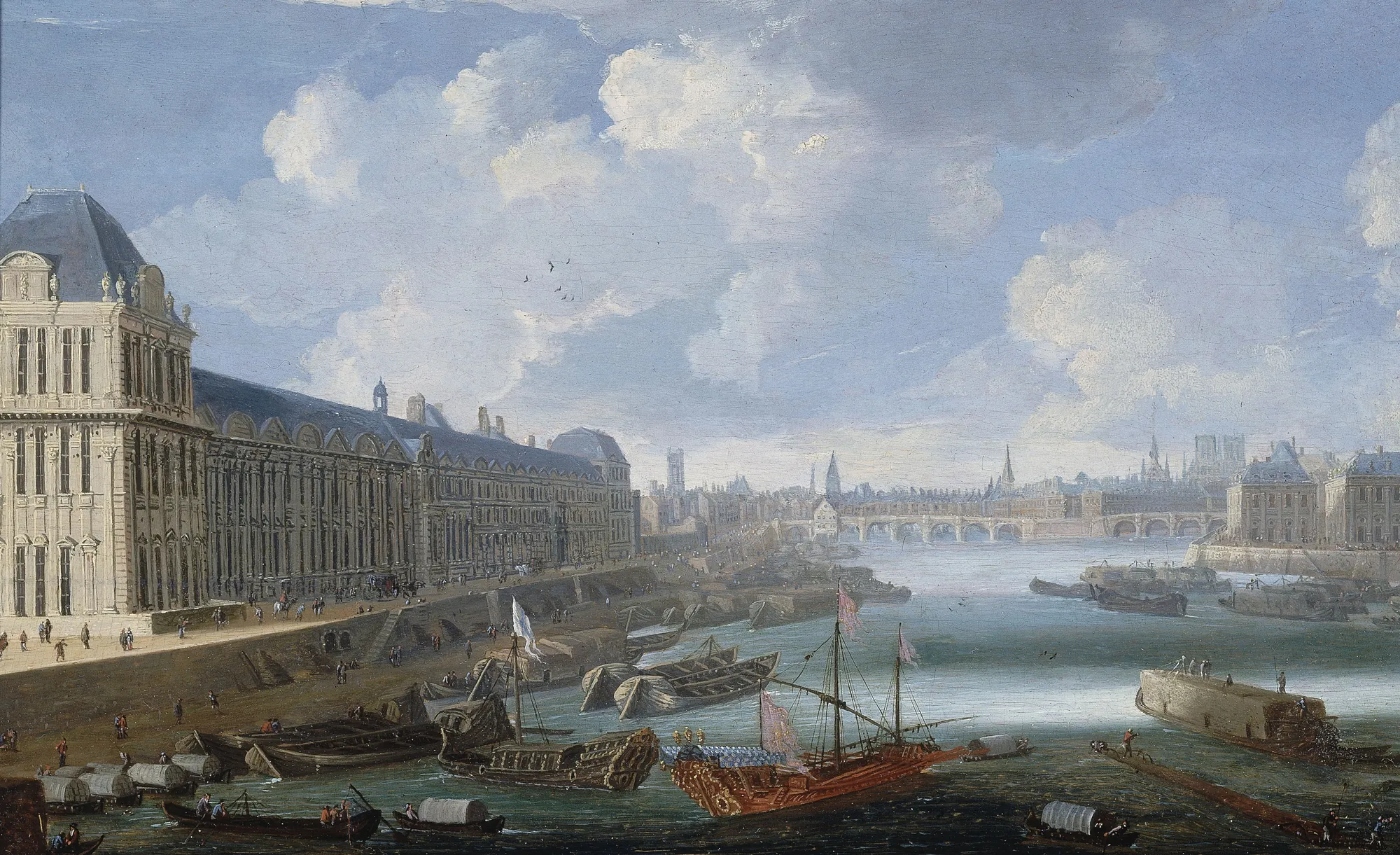 The Louvre and the Seine, Paris (c. 1670)