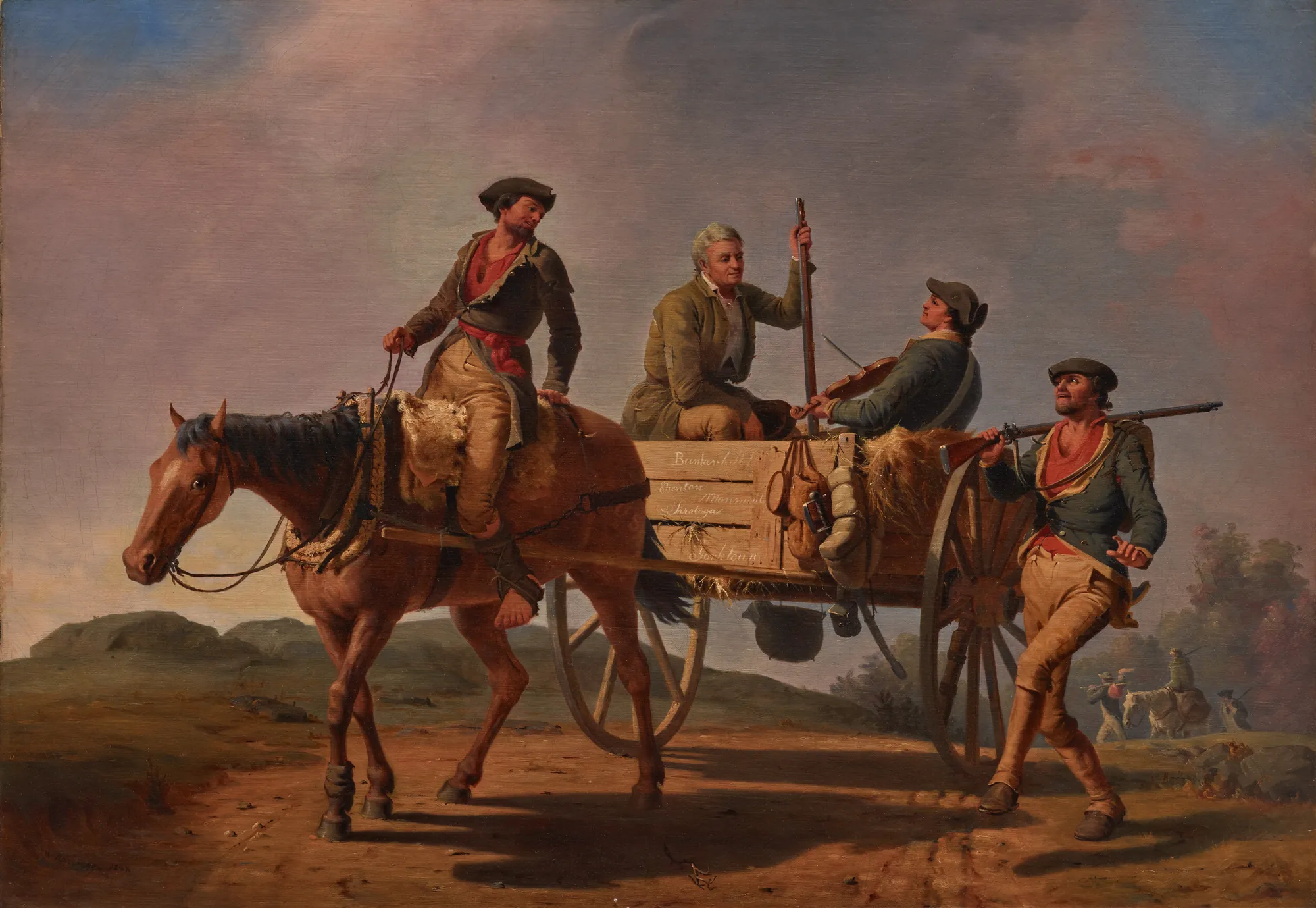 Veterans of 1776 Returning from the War