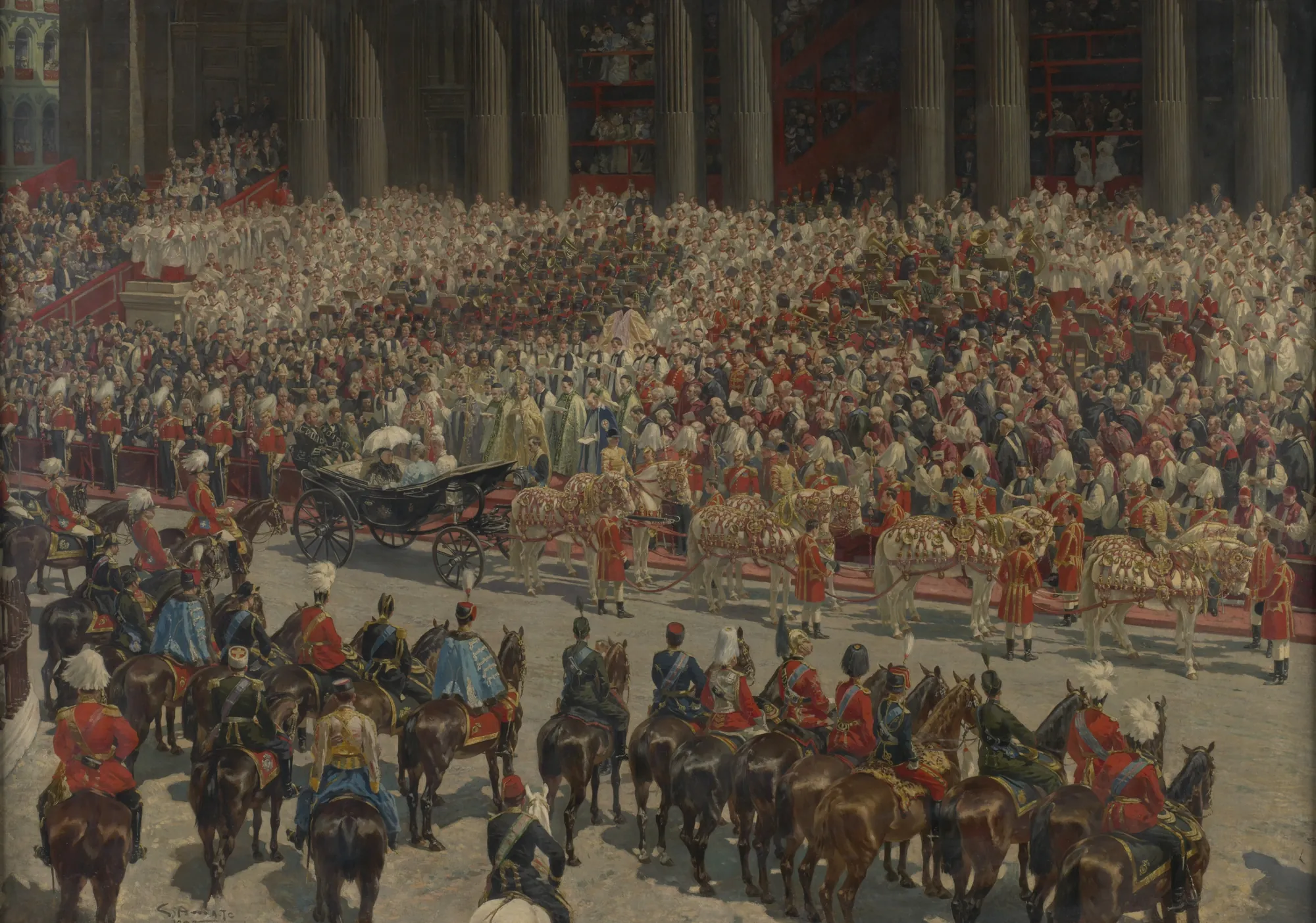 Queen Victoria’s Diamond Jubilee Service outside St Paul's Cathedral