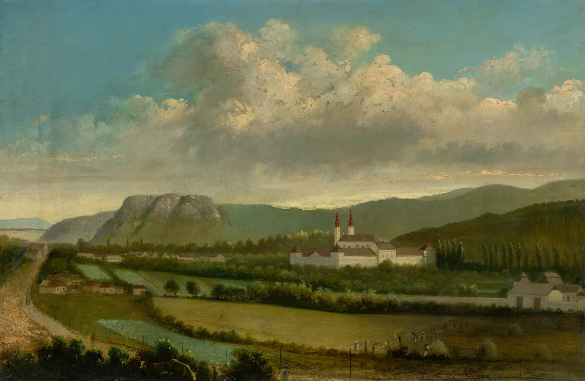 View of Jasov with the Monastery