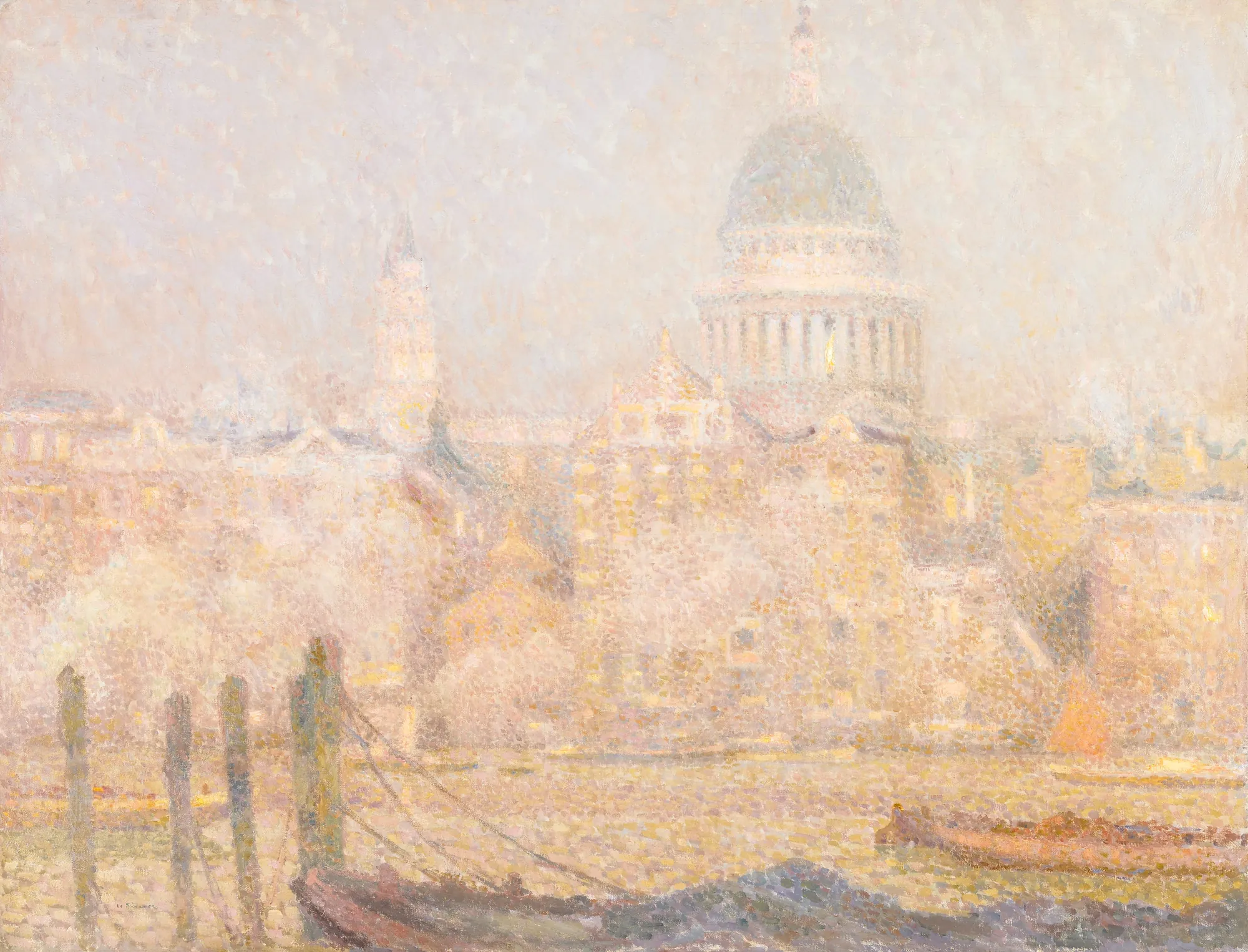 St. Paul’s from the River: Morning Sun in Winter