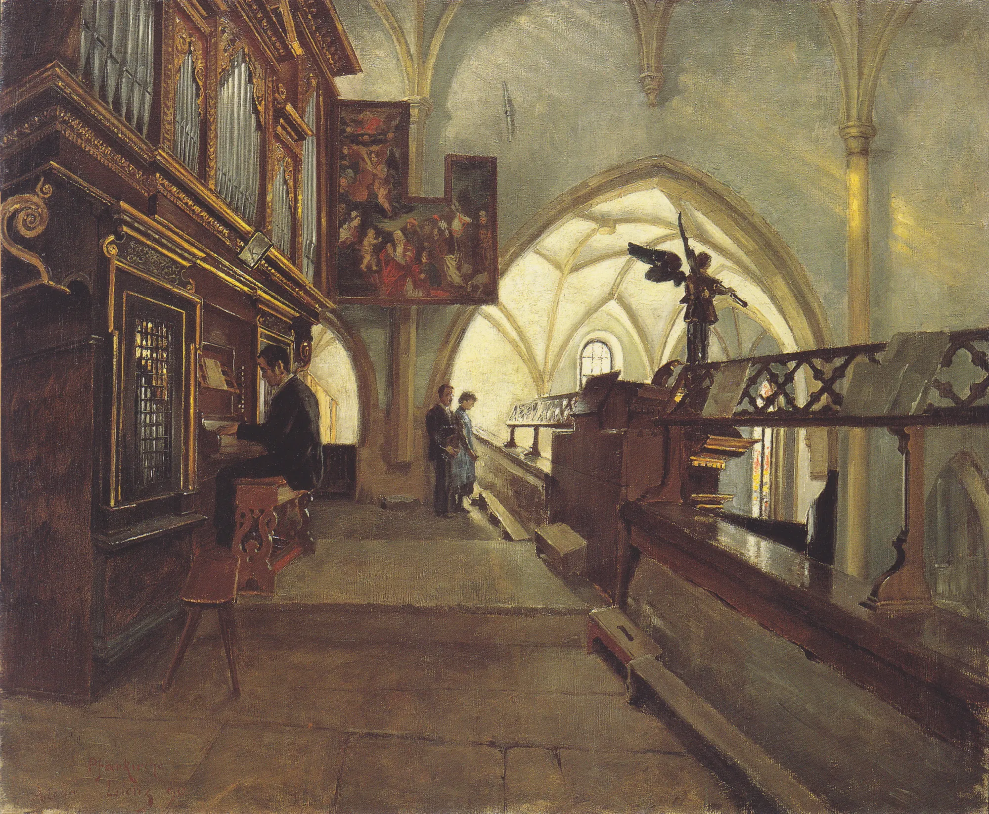 Auf dem Kirchenchor der Lienzer Pfarrkirche St. Andrä