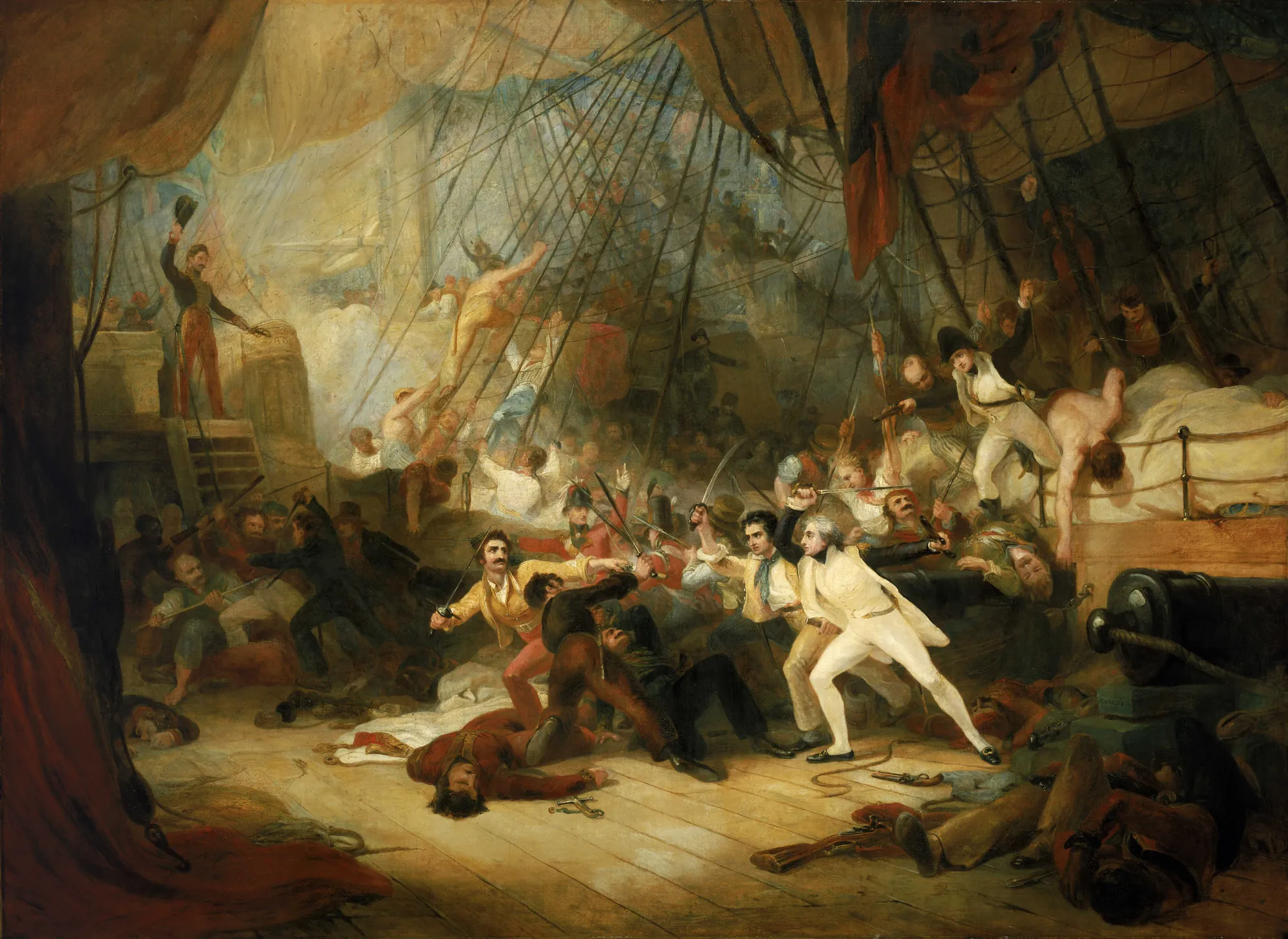 Nelson Boarding the San Josef at the Battle of Cape St Vincent