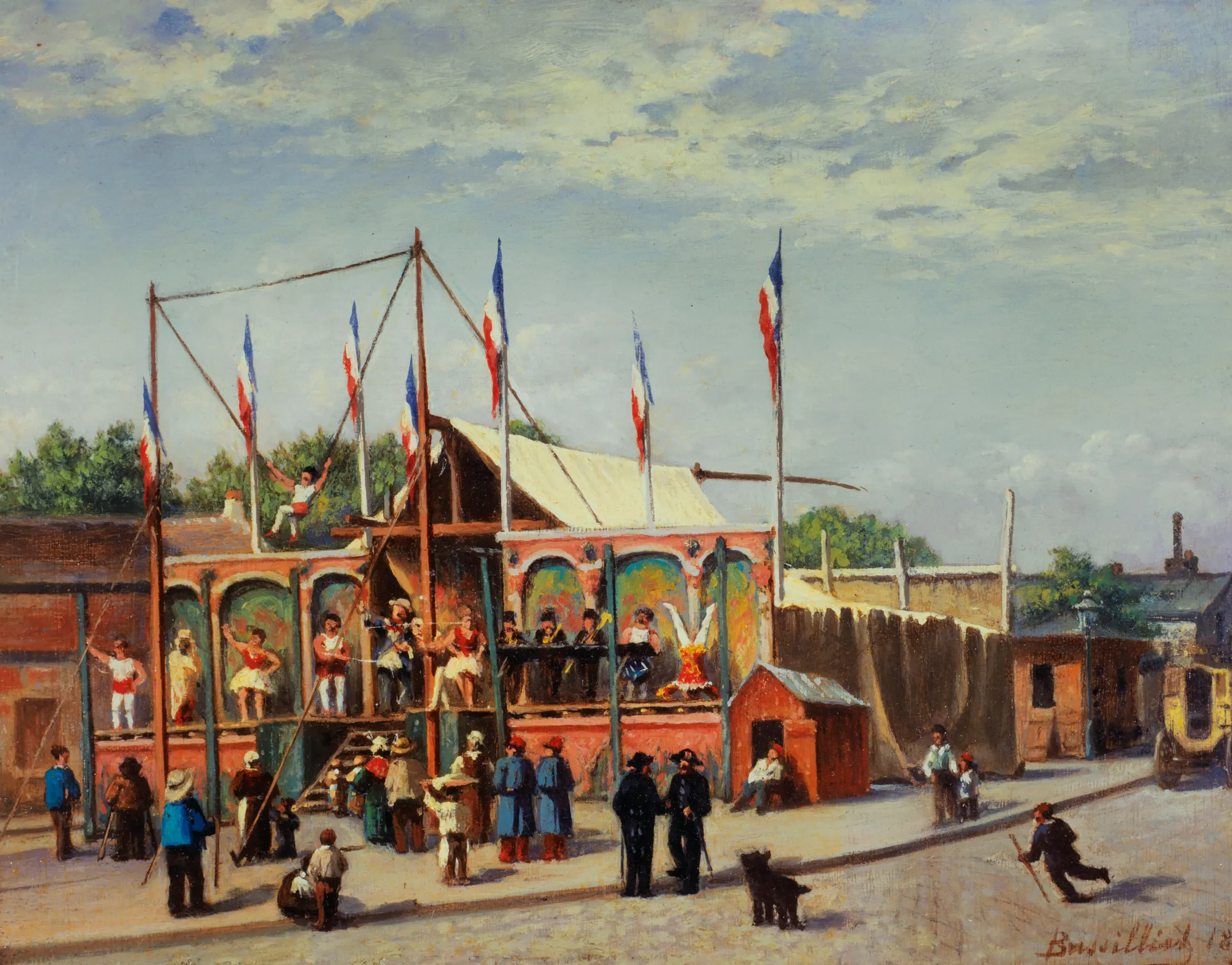 La Baraque du lutteur Dubois, boulevard de la Villette