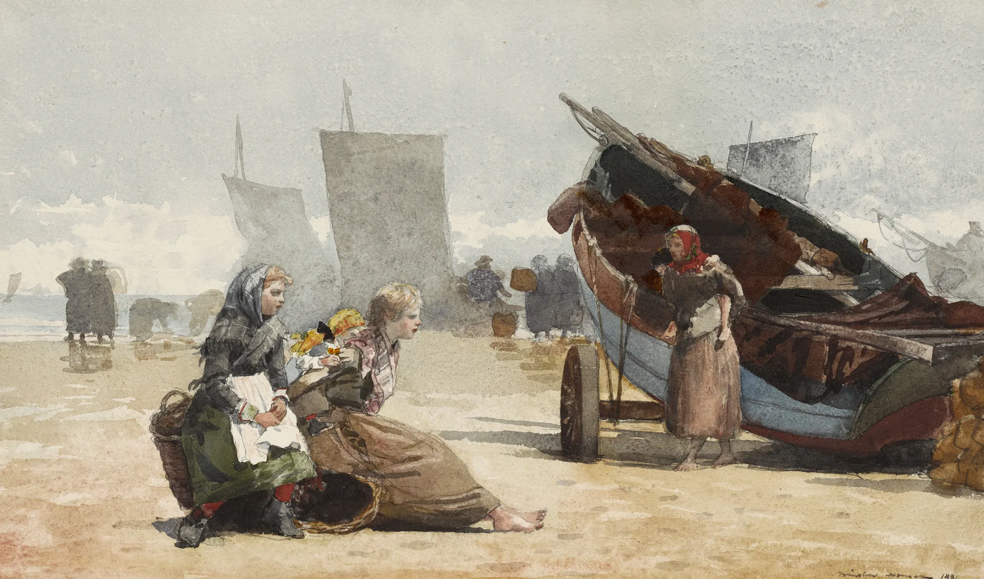 Beach Scene, Cullercoats