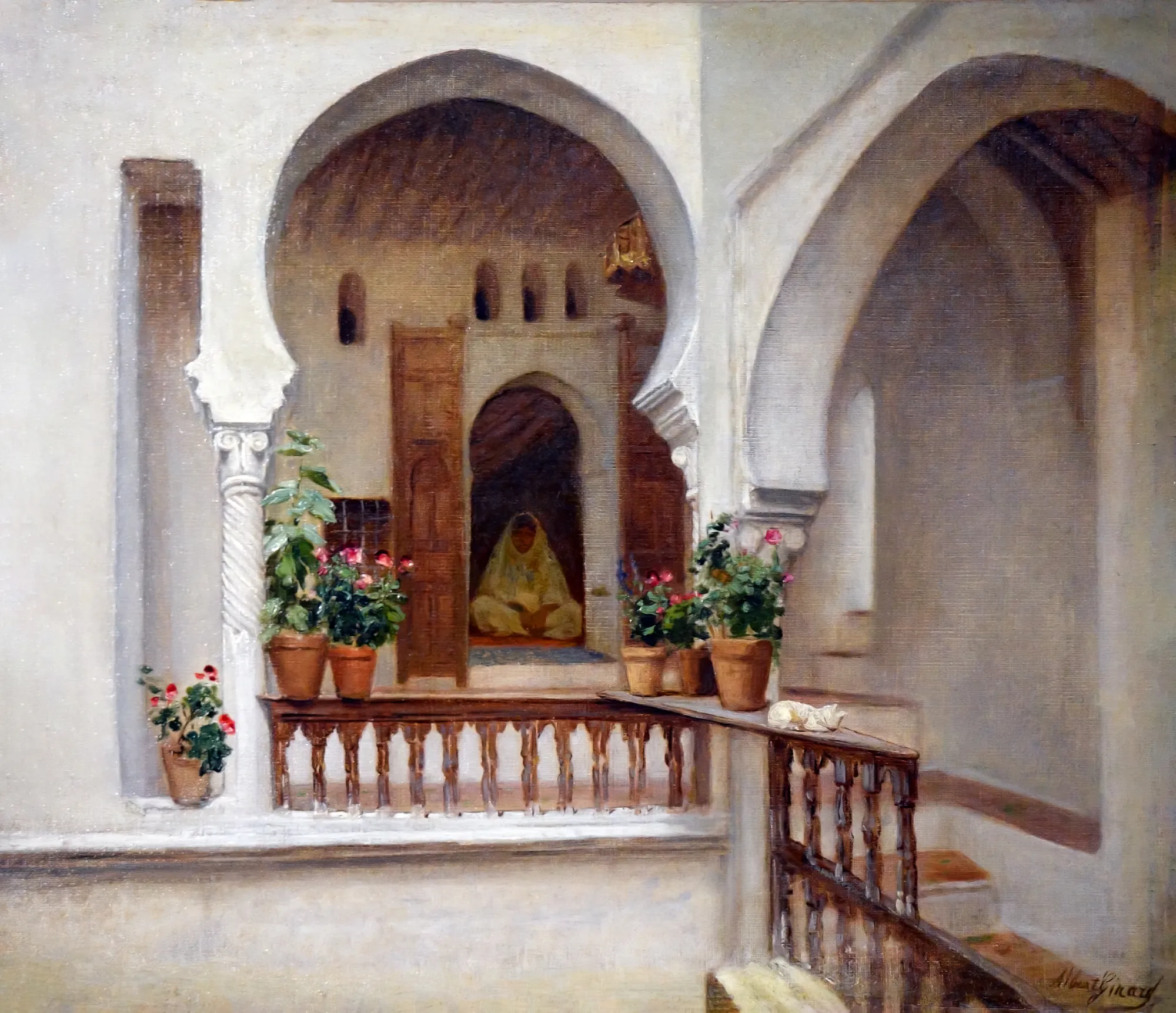 Femme dans un intérieur à Alger