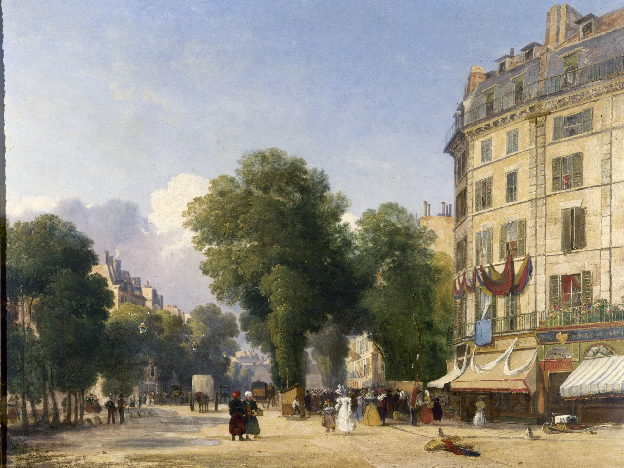 Le Boulevard des Capucines at the Rue de la Paix