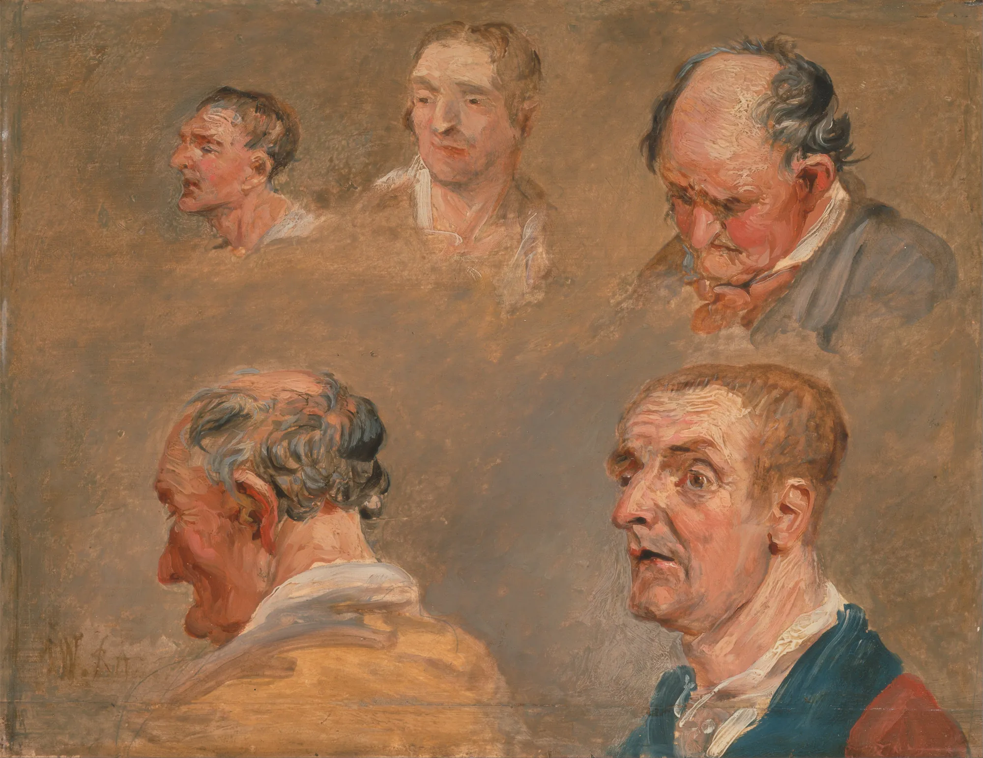 Studies of Jacky Turner and a Gardener