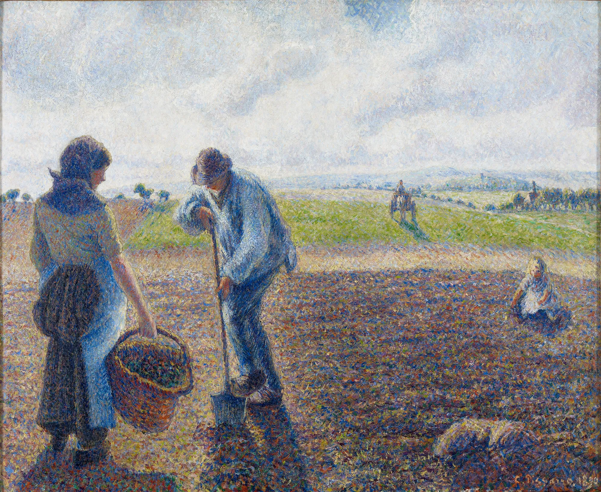 Peasants in the Fields, Éragny