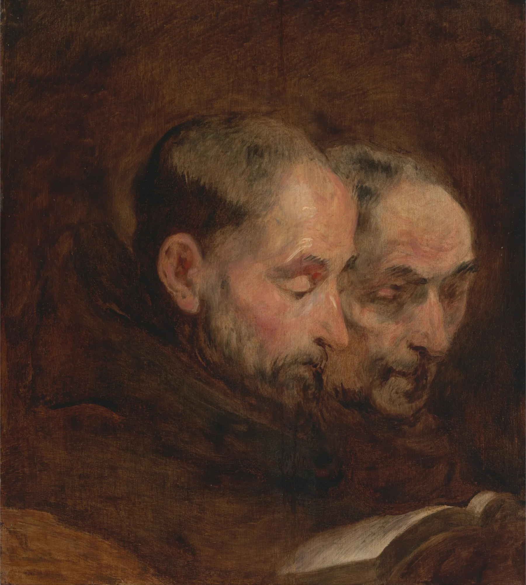 Two Monks Reading