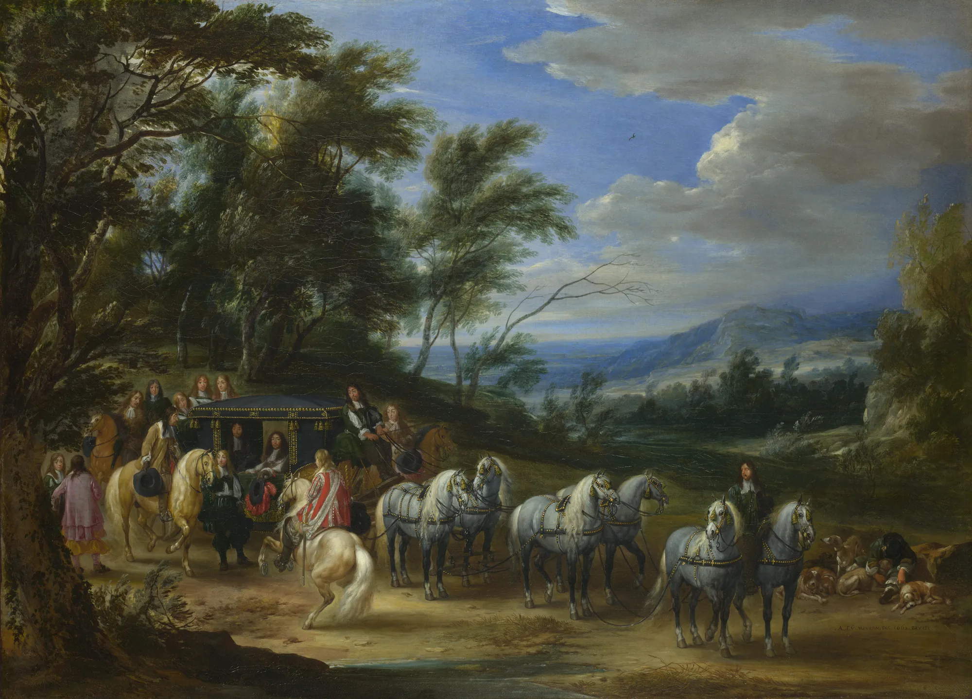 Philippe François d'Arenberg Meeting Troops