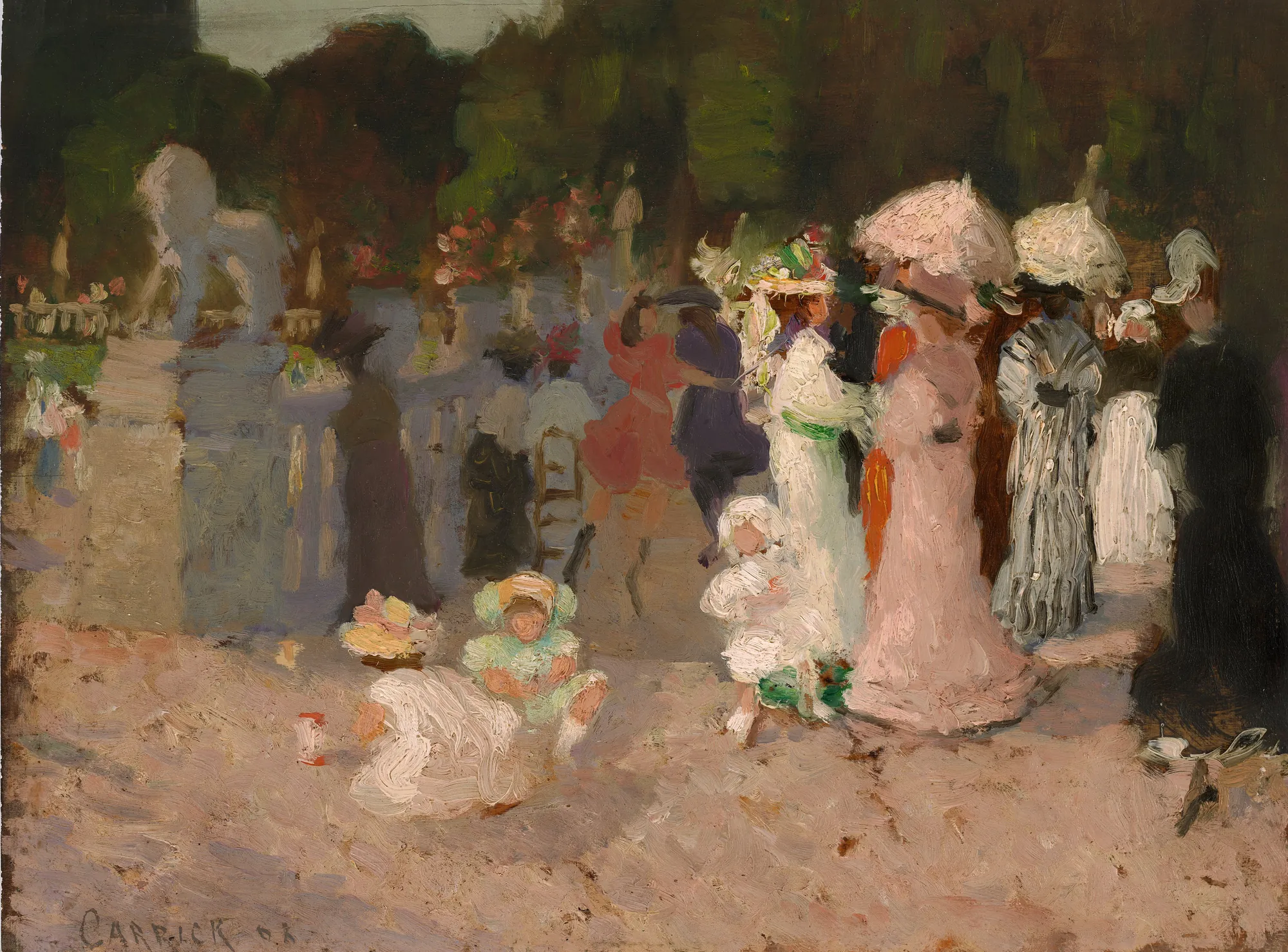 Paris Park Scene