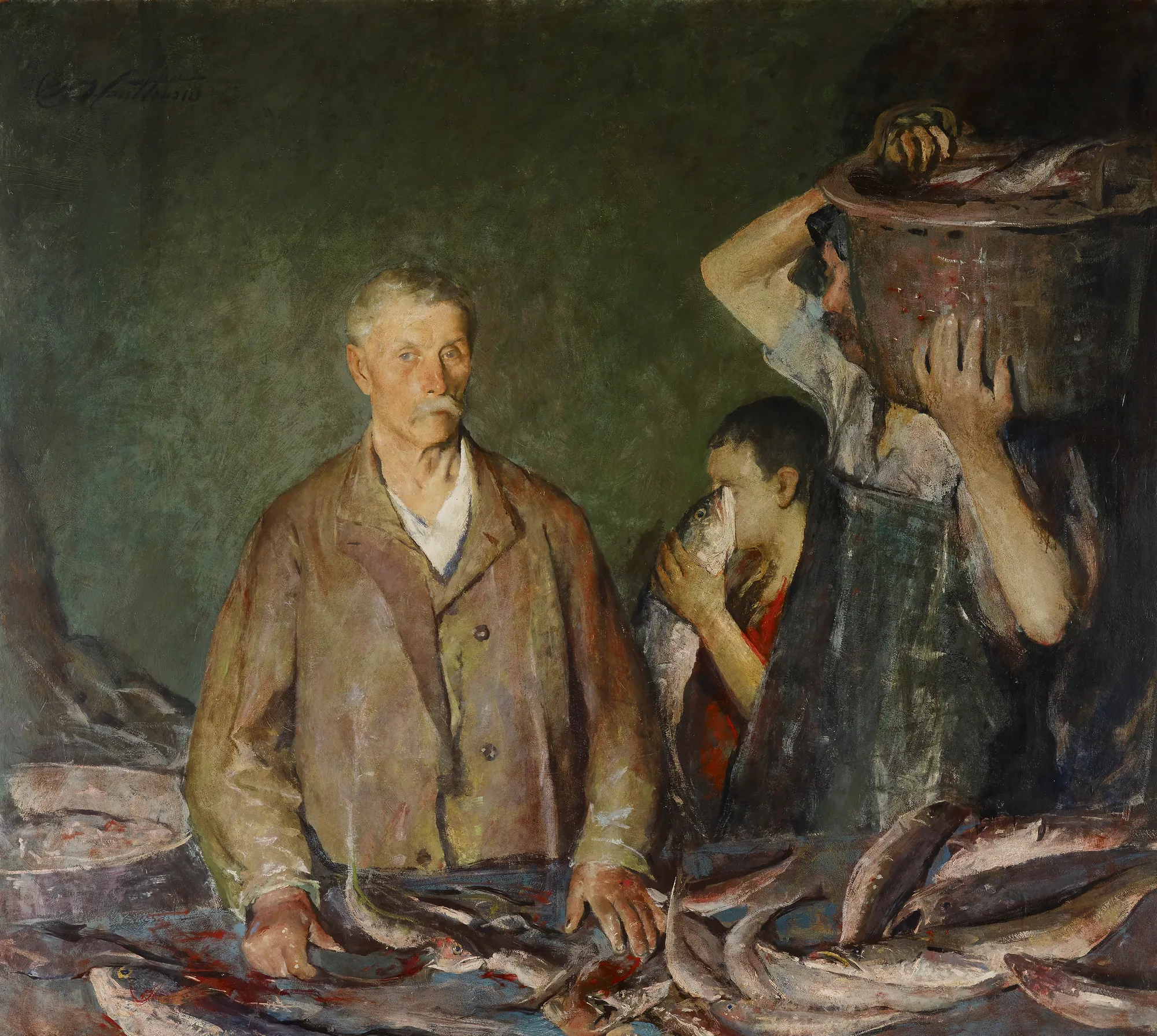Provincetown Fisherman (Cleaning Fish)