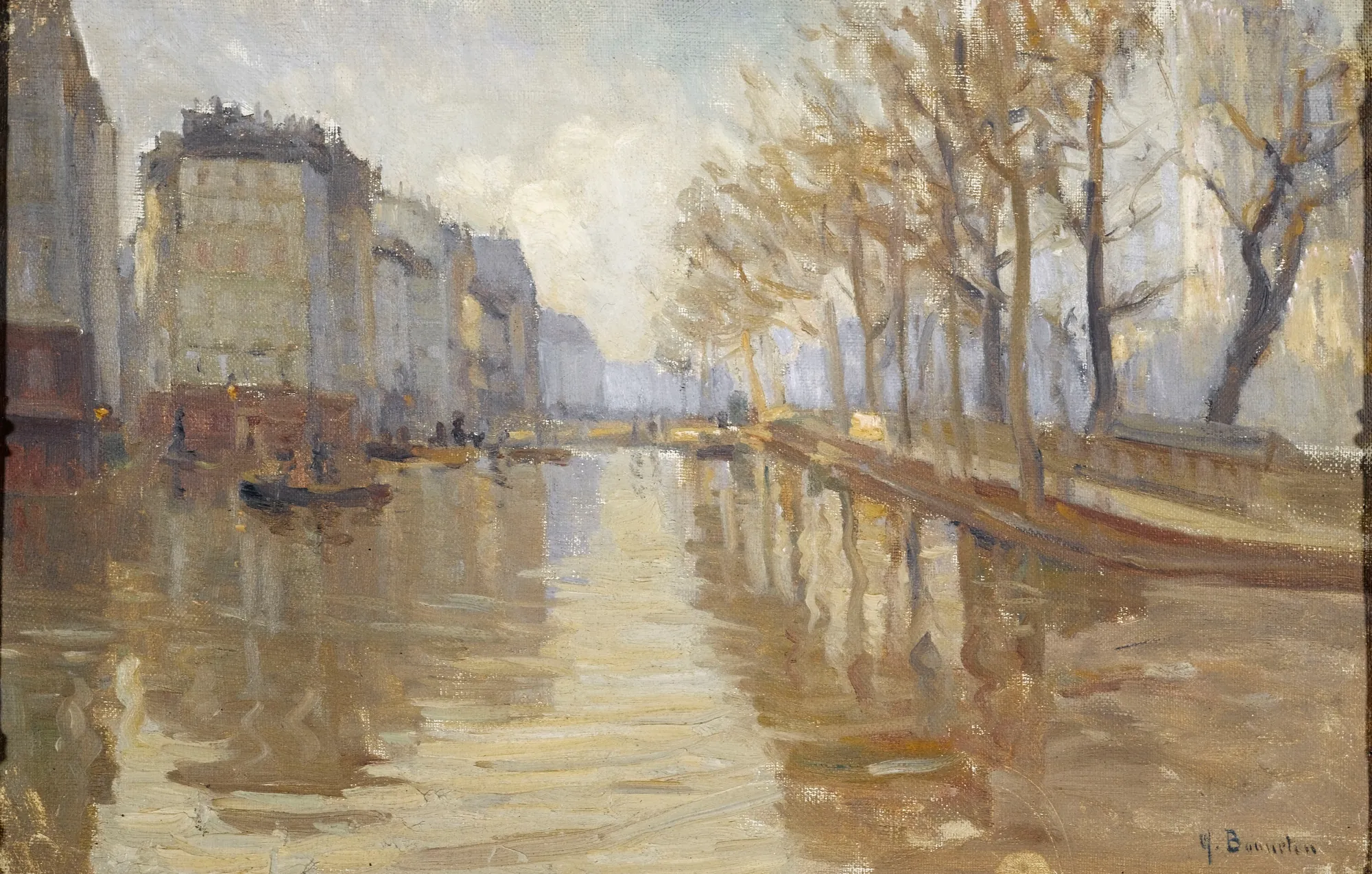 Le Quai Montebello (Inondations de 1910)