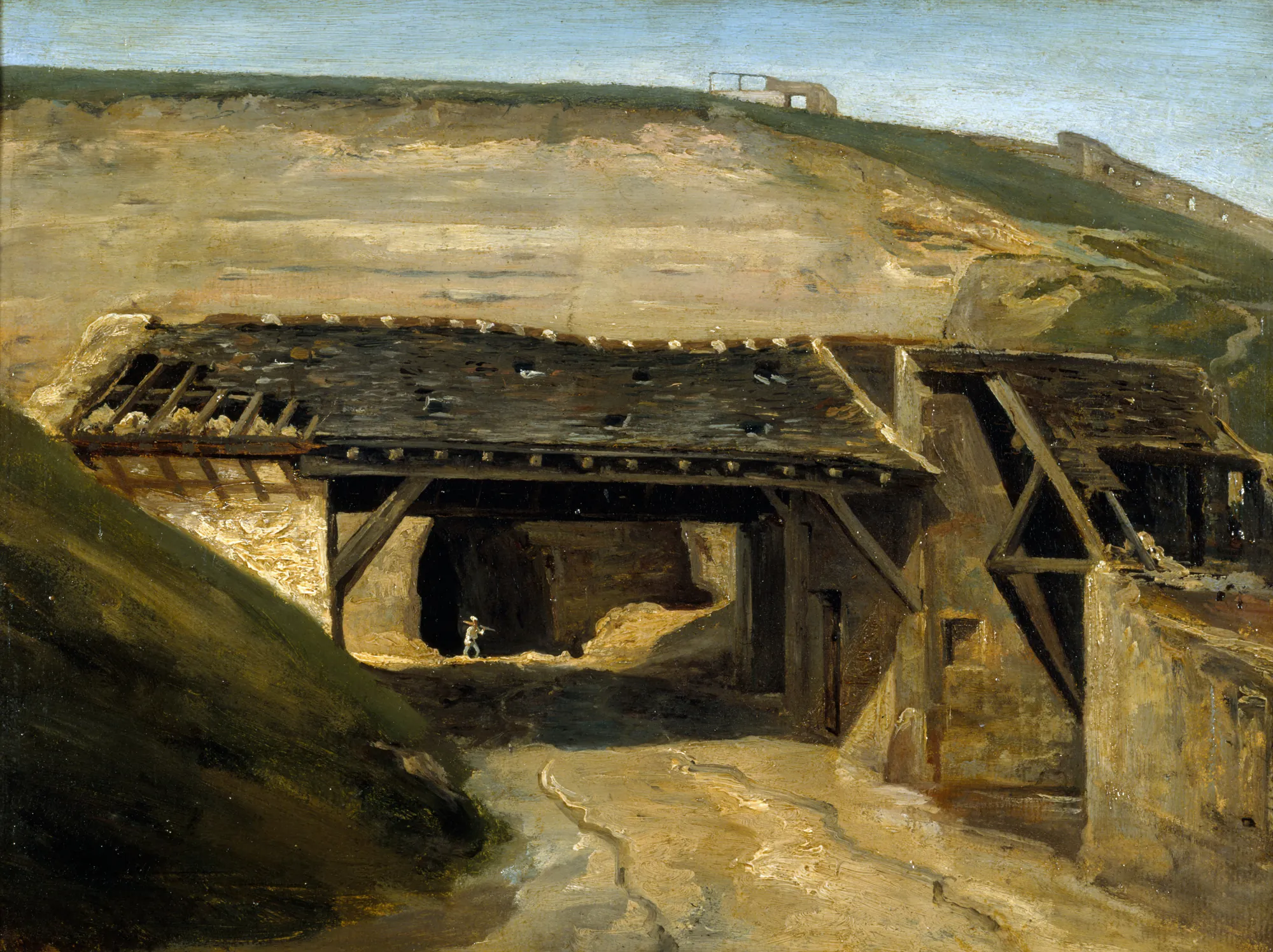 Entrée d'une carrière à Montmartre