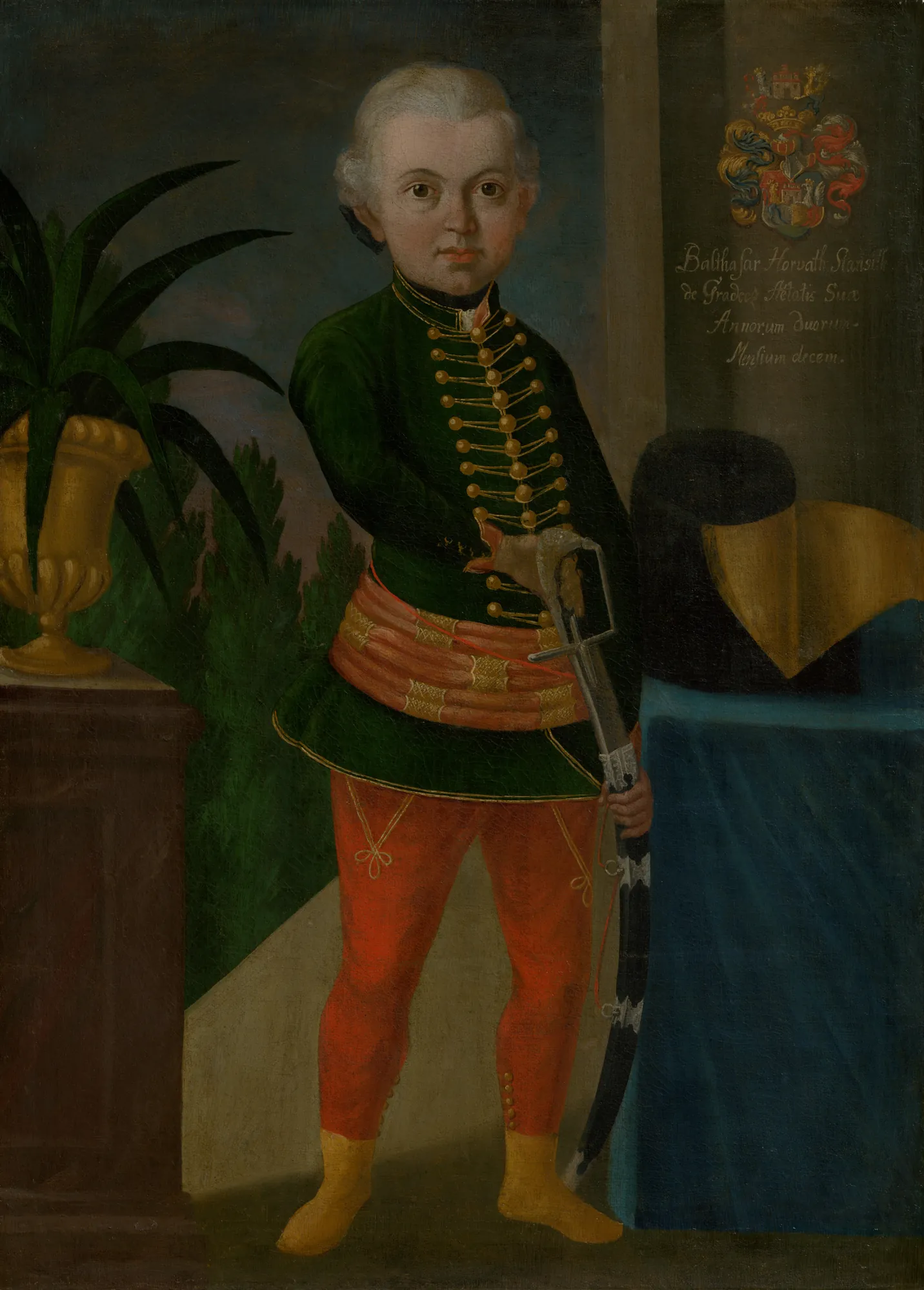 Baltazár Horváth-Stančič at Age Ten