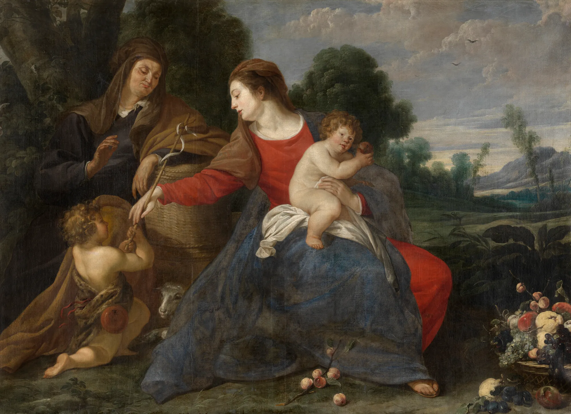The Holy Family with Saint Elizabeth and Saint John the Baptist