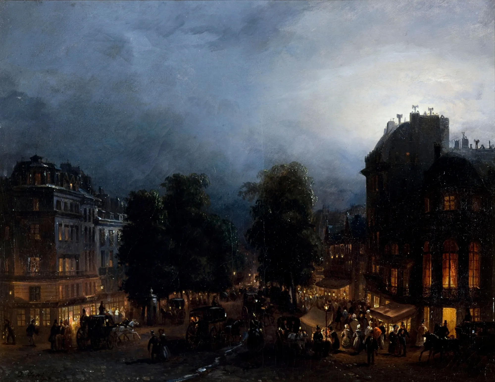 Le Boulevard des Italiens de Nuit