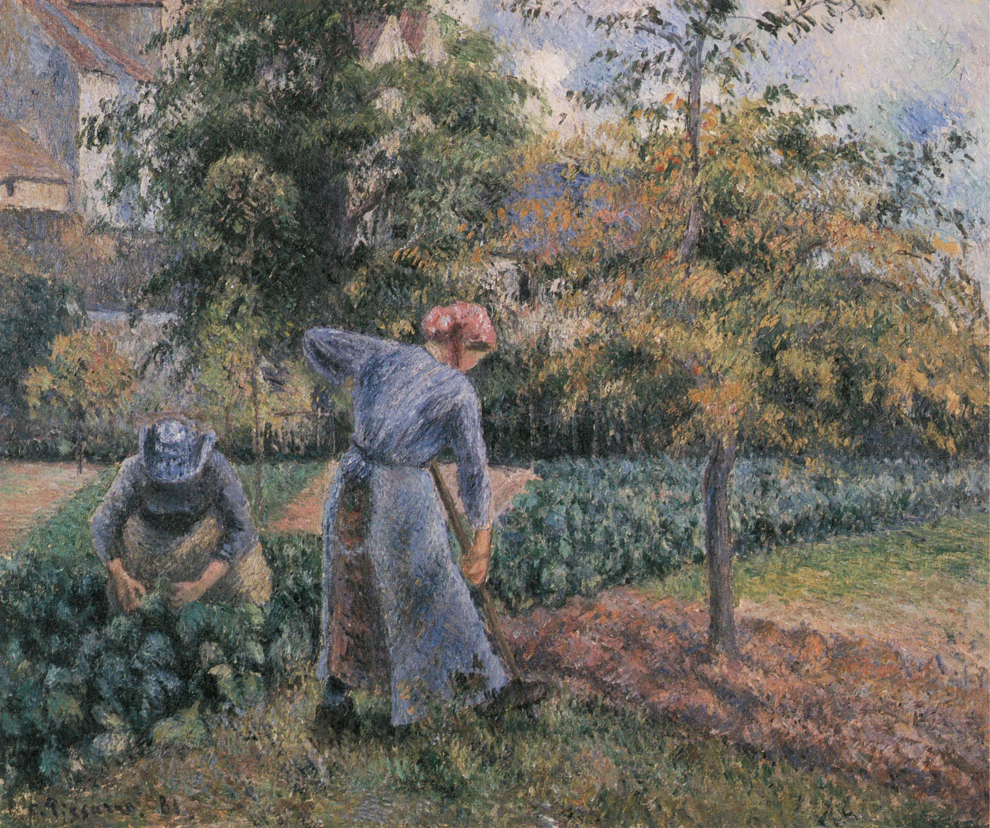 Peasant Woman Digging, the Jardin de Maubuisson, Pontoise