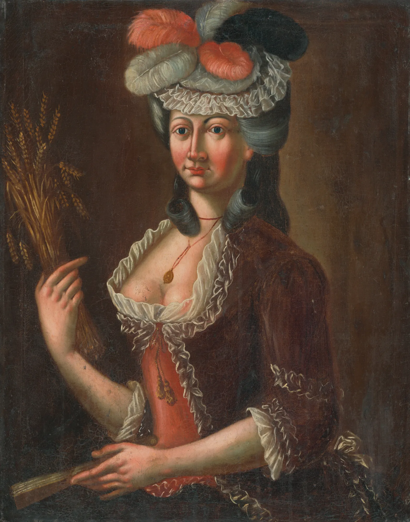 Portrait of a Lady with Ears of Wheat