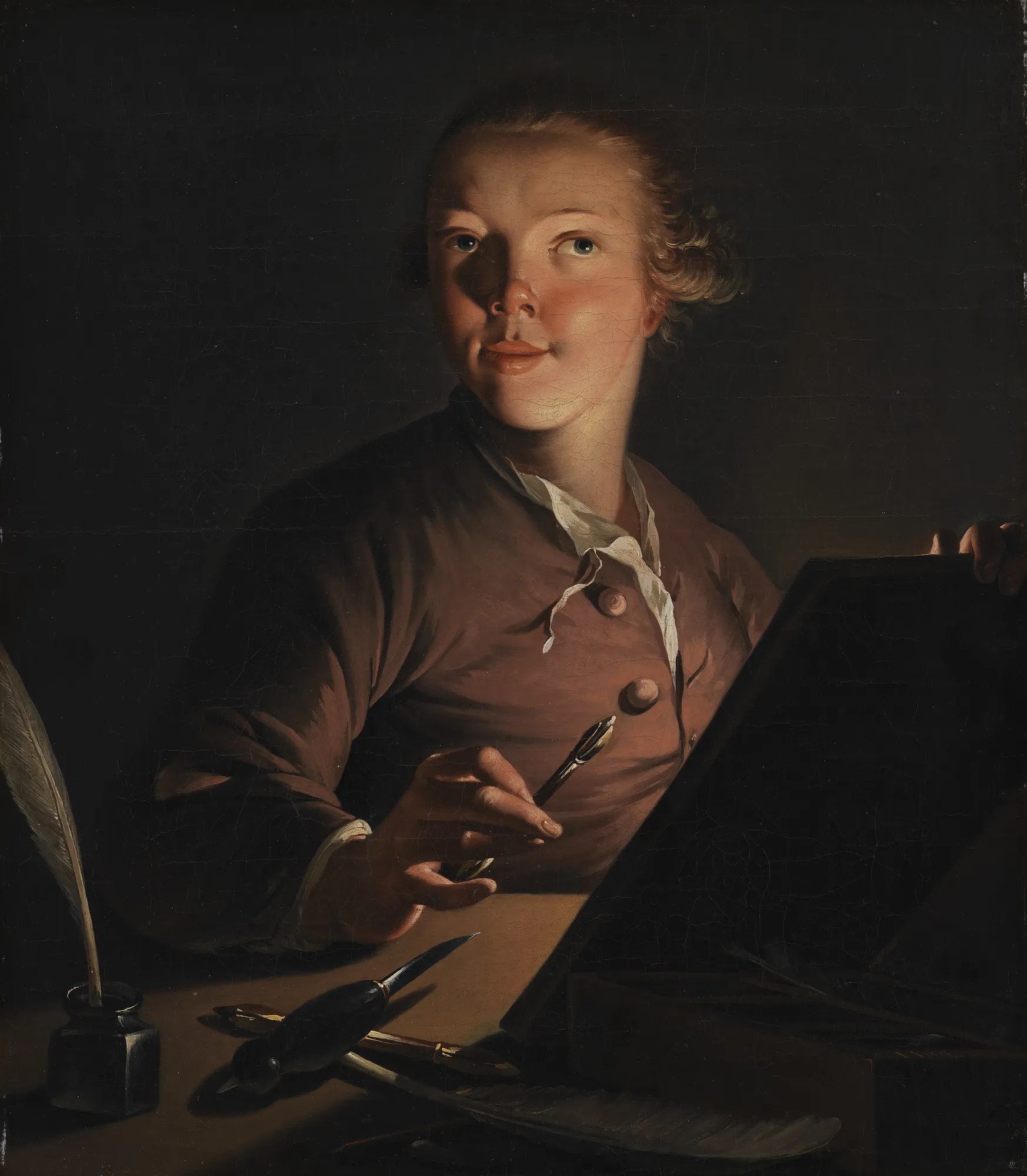 Self-Portrait by Artificial Light