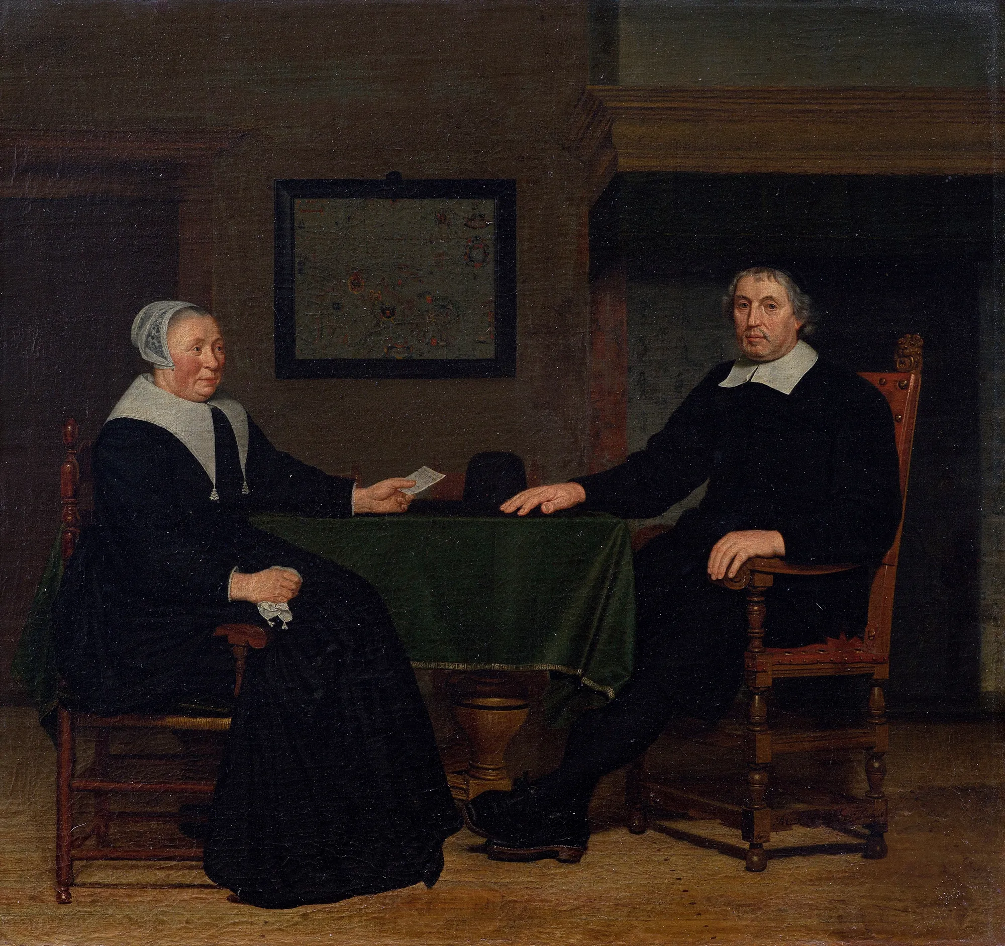 Portrait of Adriaen Corver and Rijckje Theulingh