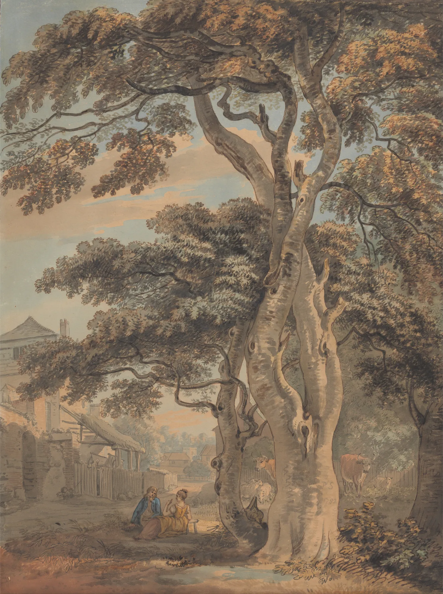Couple in a Farmyard