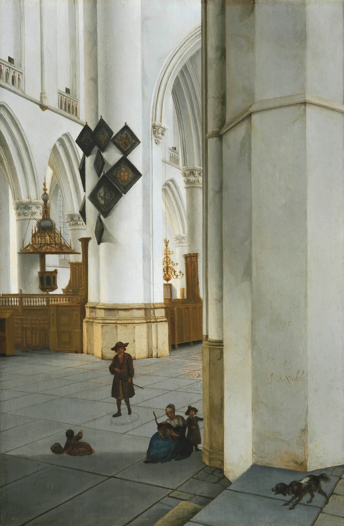 Interior of the Church of St. Bavo, Haarlem