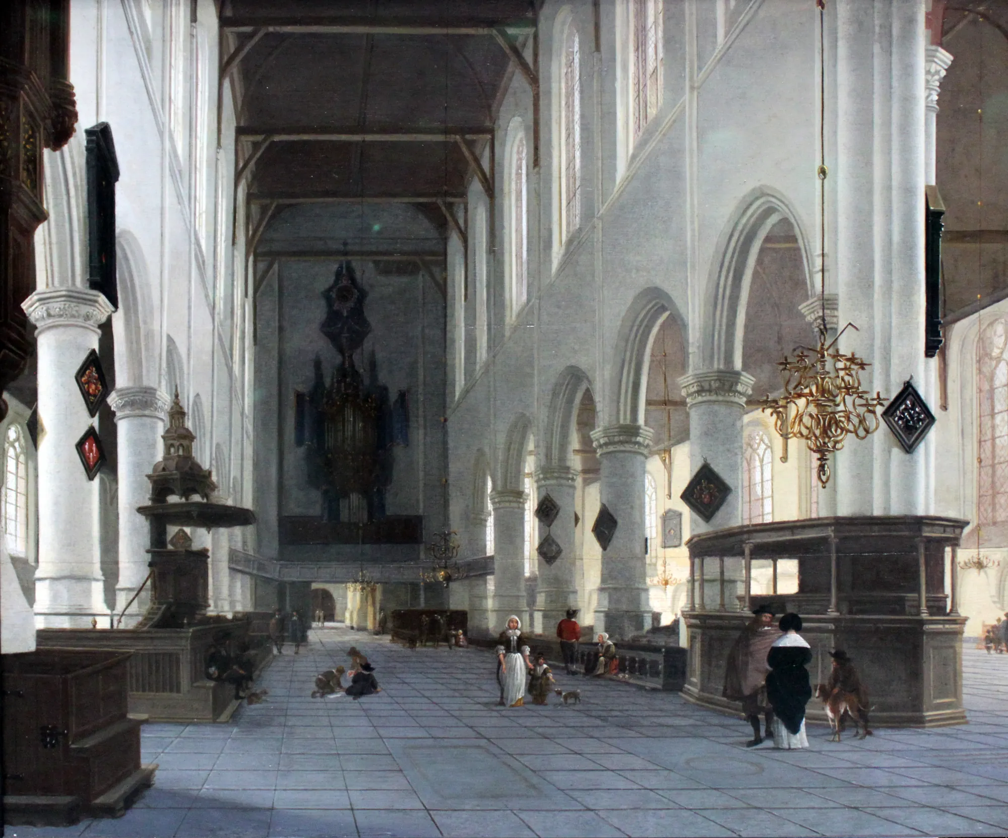 The Interior of the Oude Kerk in Delft