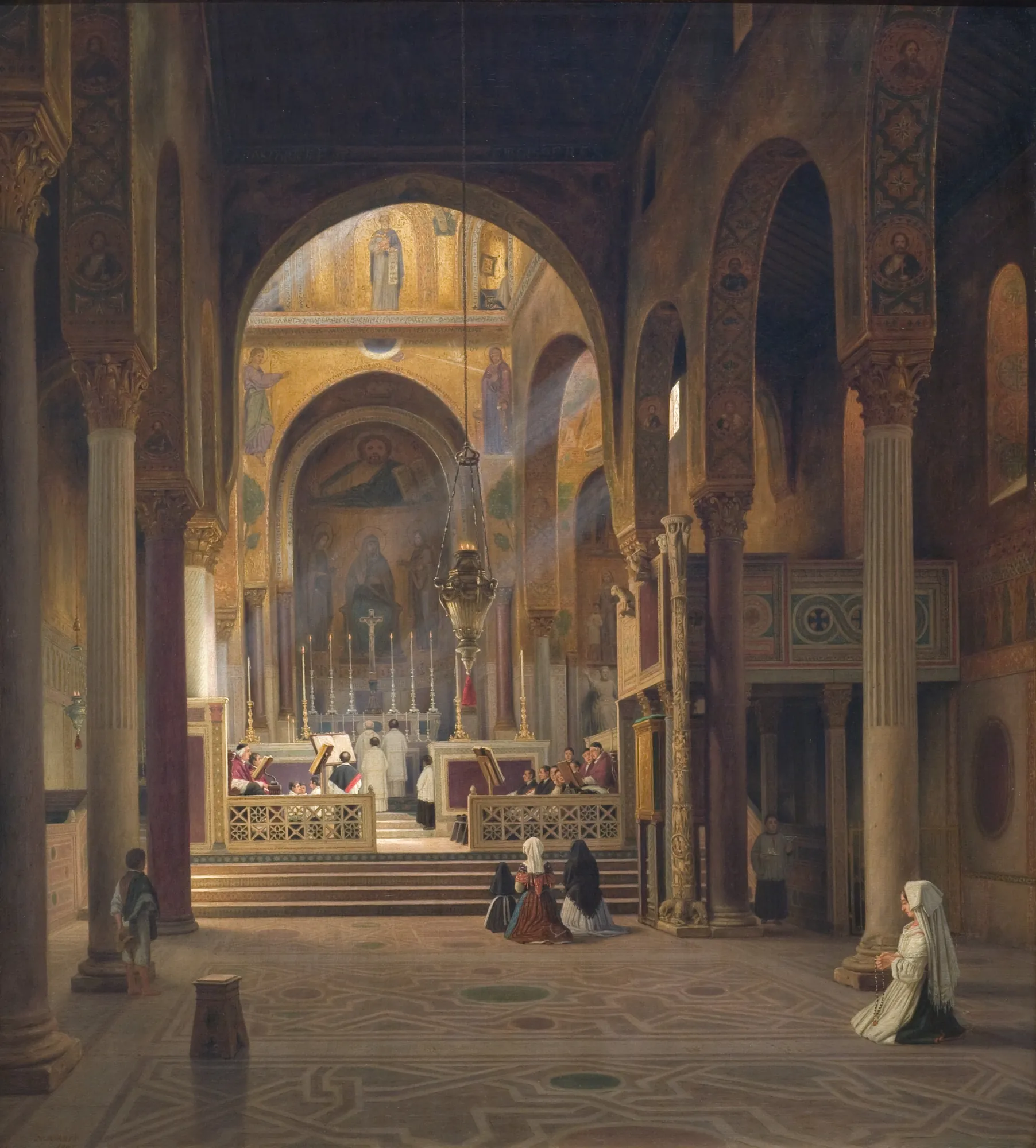 Interior of the Cappella Palatina in Palermo