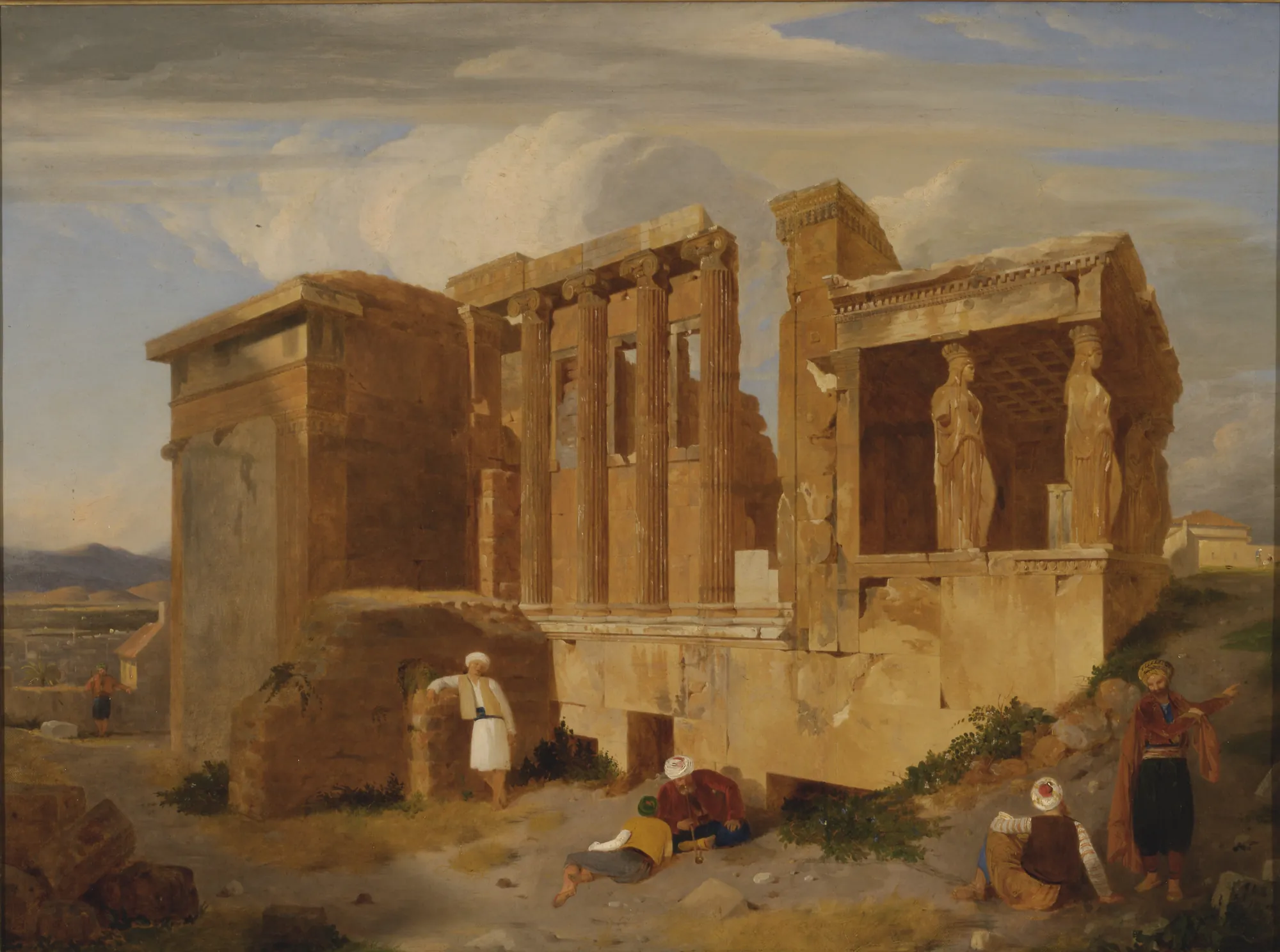 The Erechtheum, Athens, with Figures in the Foreground