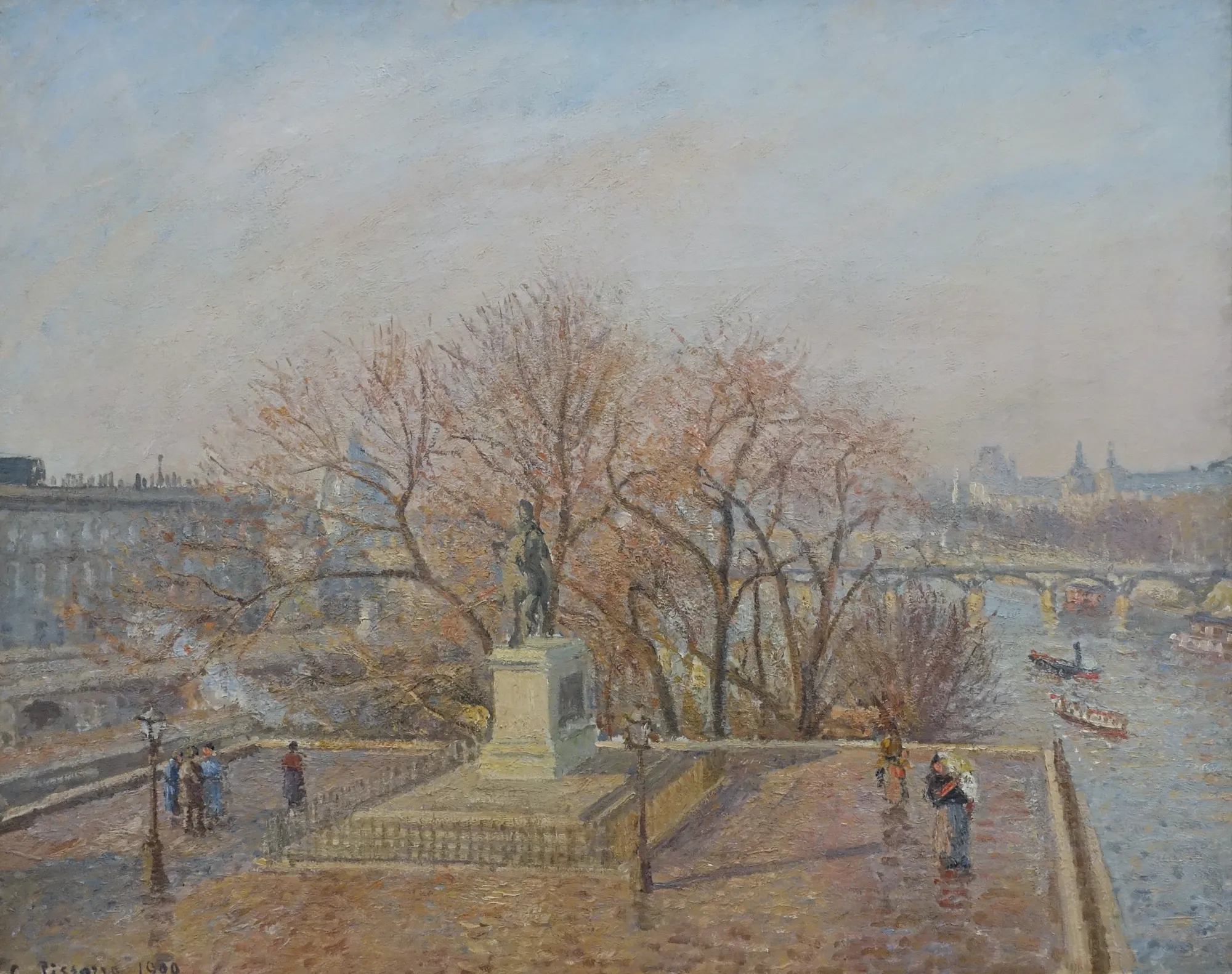 Statue of Henri IV, Morning, Winter Sunlight