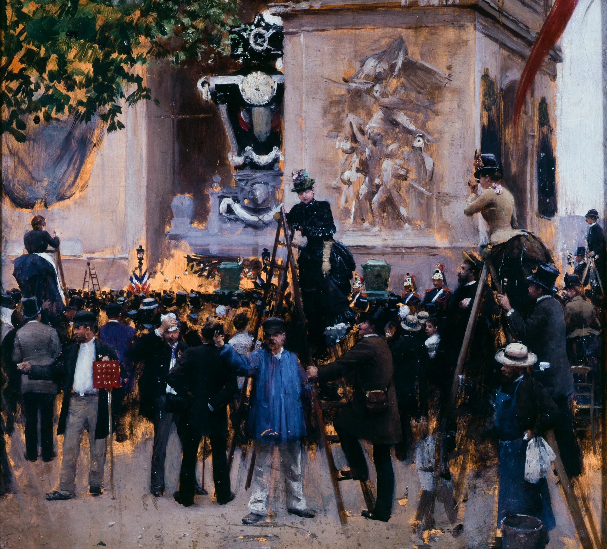 Les funérailles de Victor Hugo, place de l'Étoile