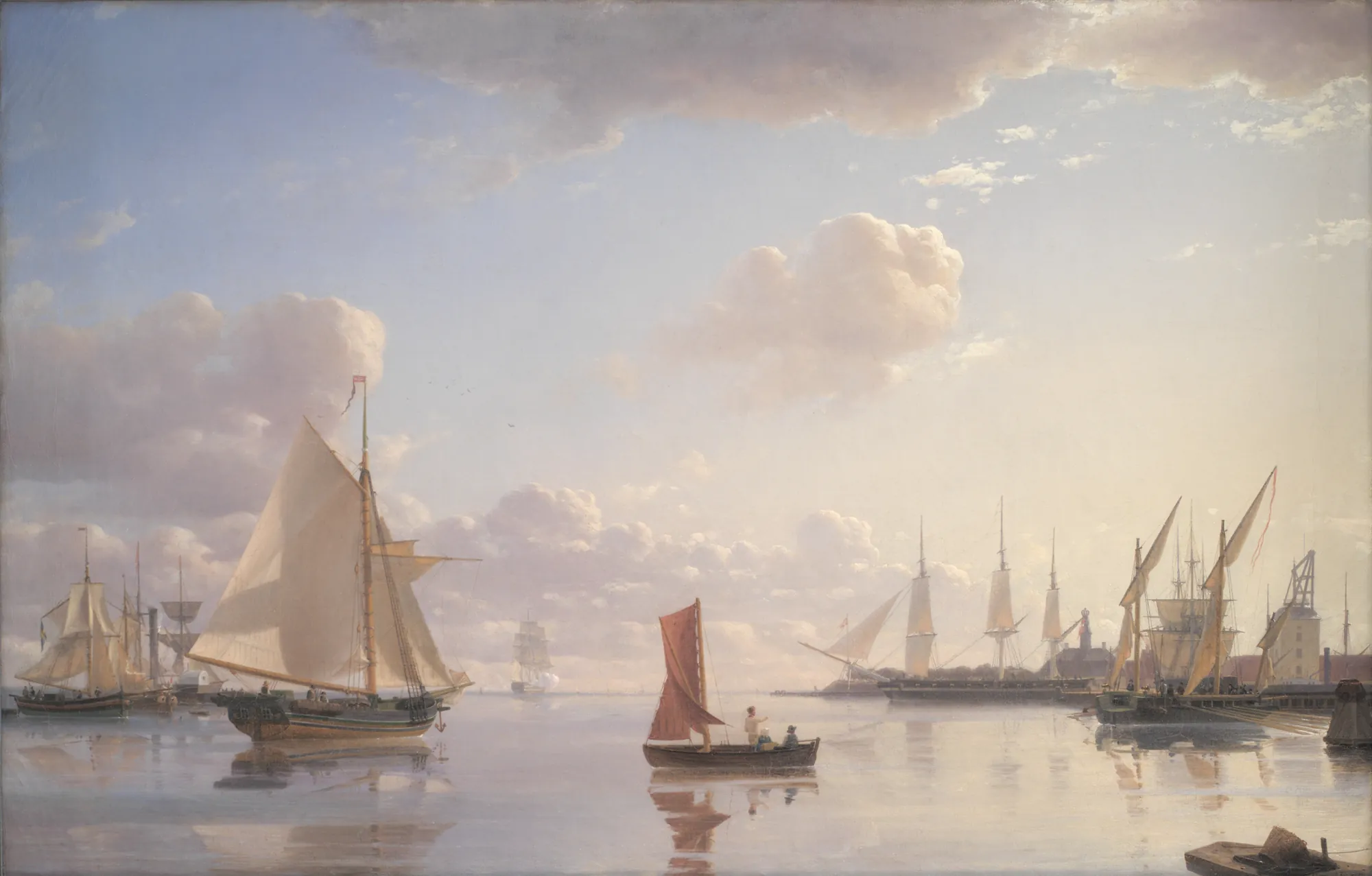 View from Langelinie towards Nyholm in Morning Light