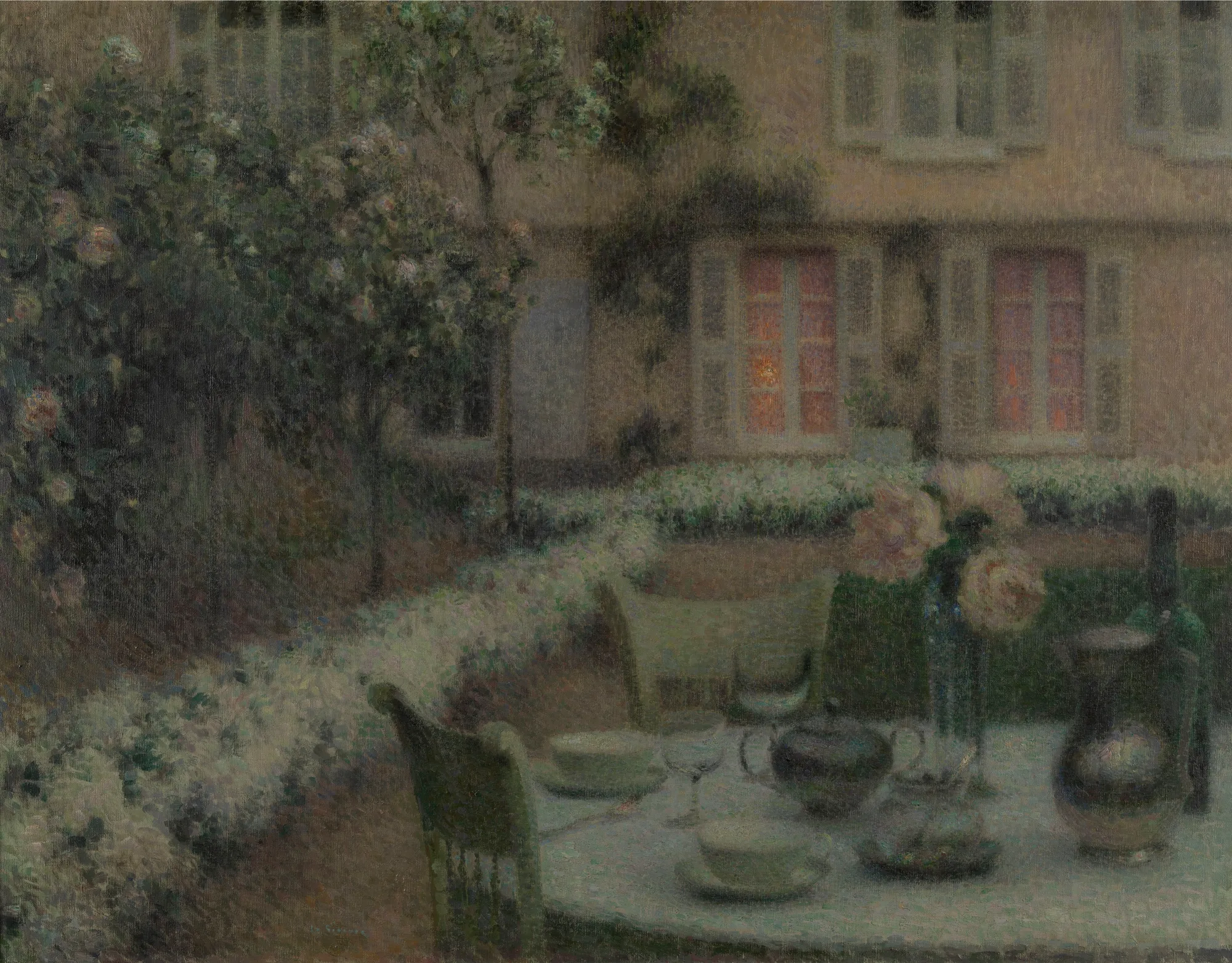 The Table in the White Garden at Gerberoy
