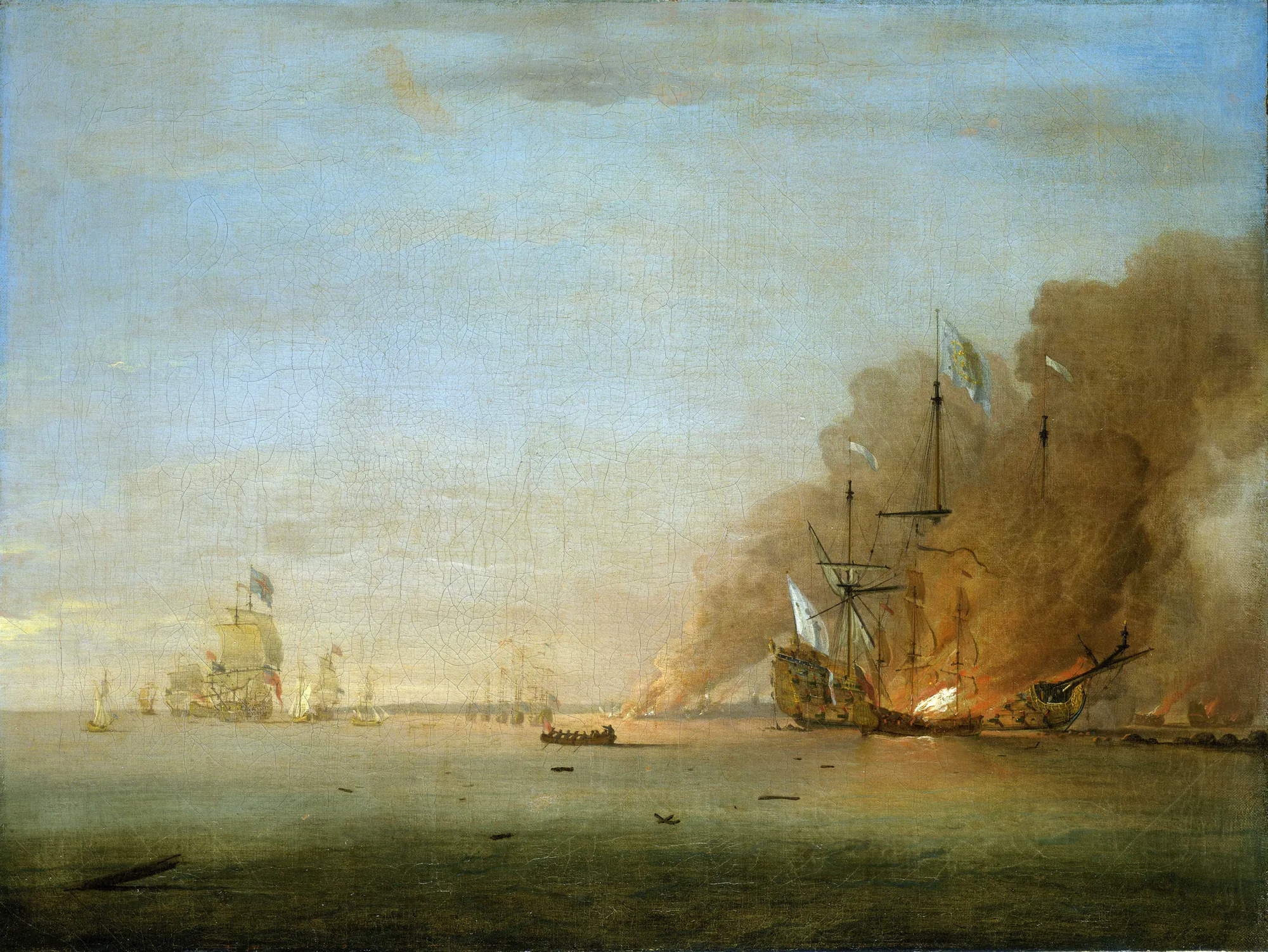 Destruction of the Soleil Royal at the Battle of La Hogue
