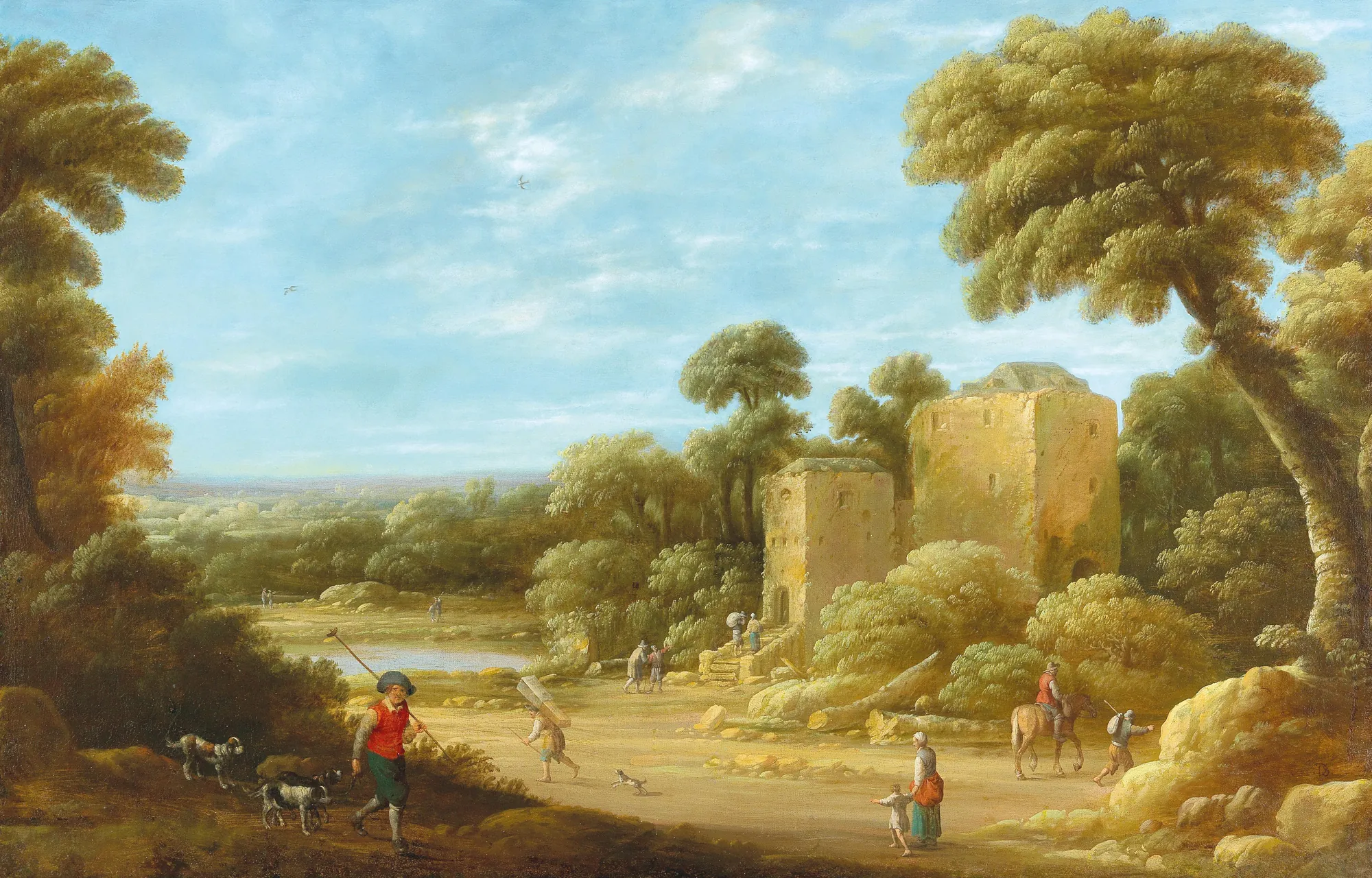 Landscape with Figures near a Ruin