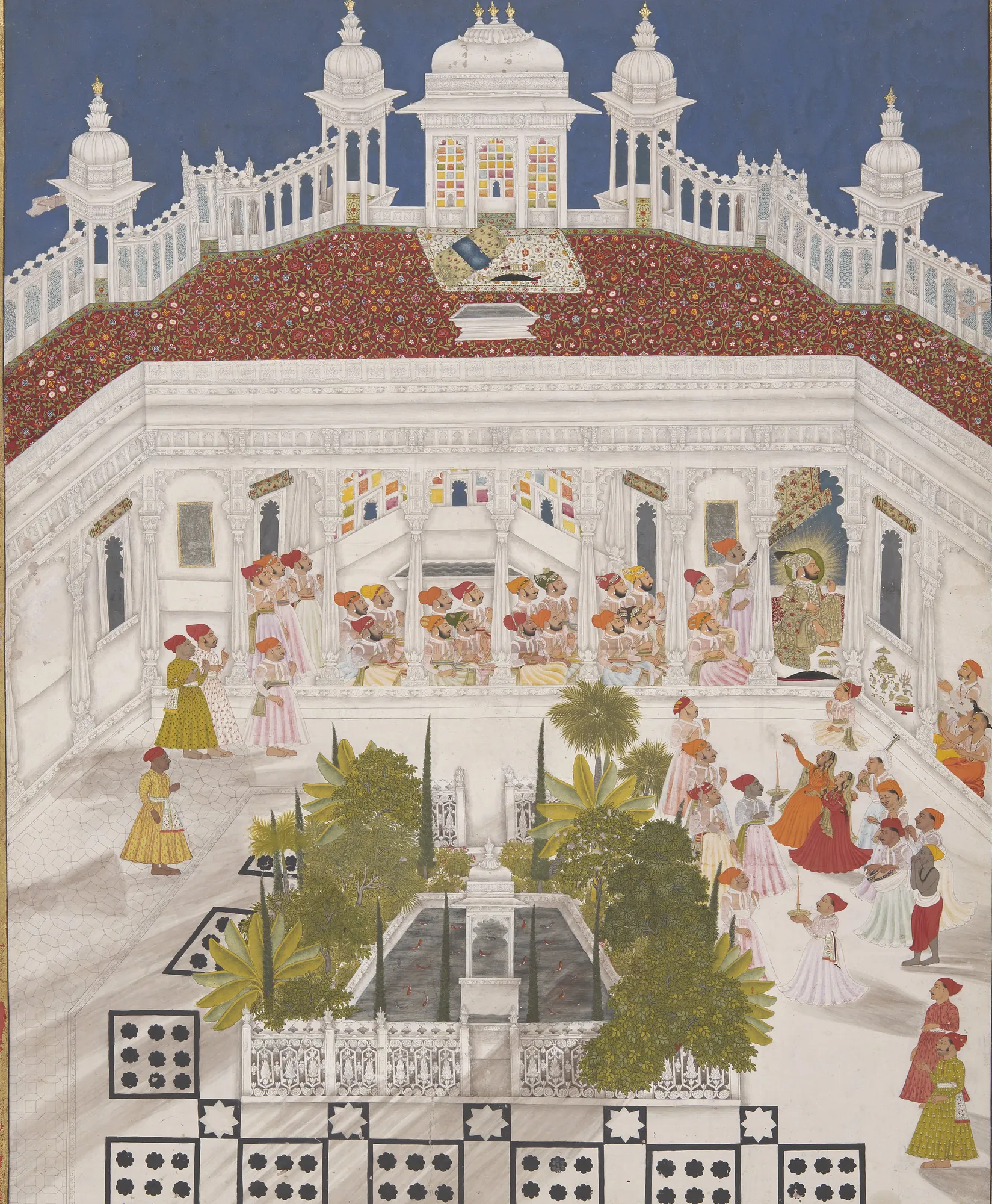 Maharana Ari Singh Performs Puja in the Amar Vilas