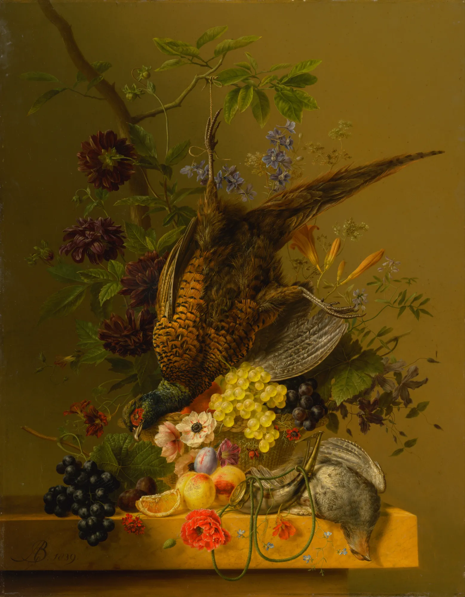Still Life with Pheasant and Fruit