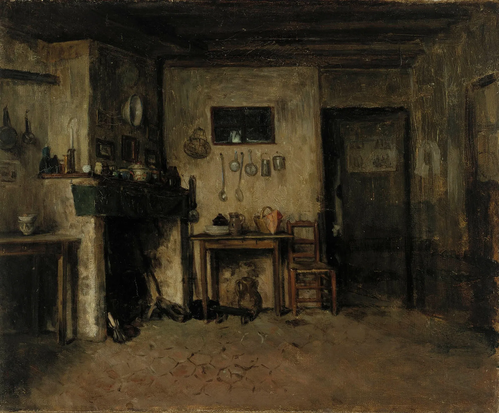 Interior of a French Farmhouse (Sisäkuva ranskalaisesta maalaistalosta)