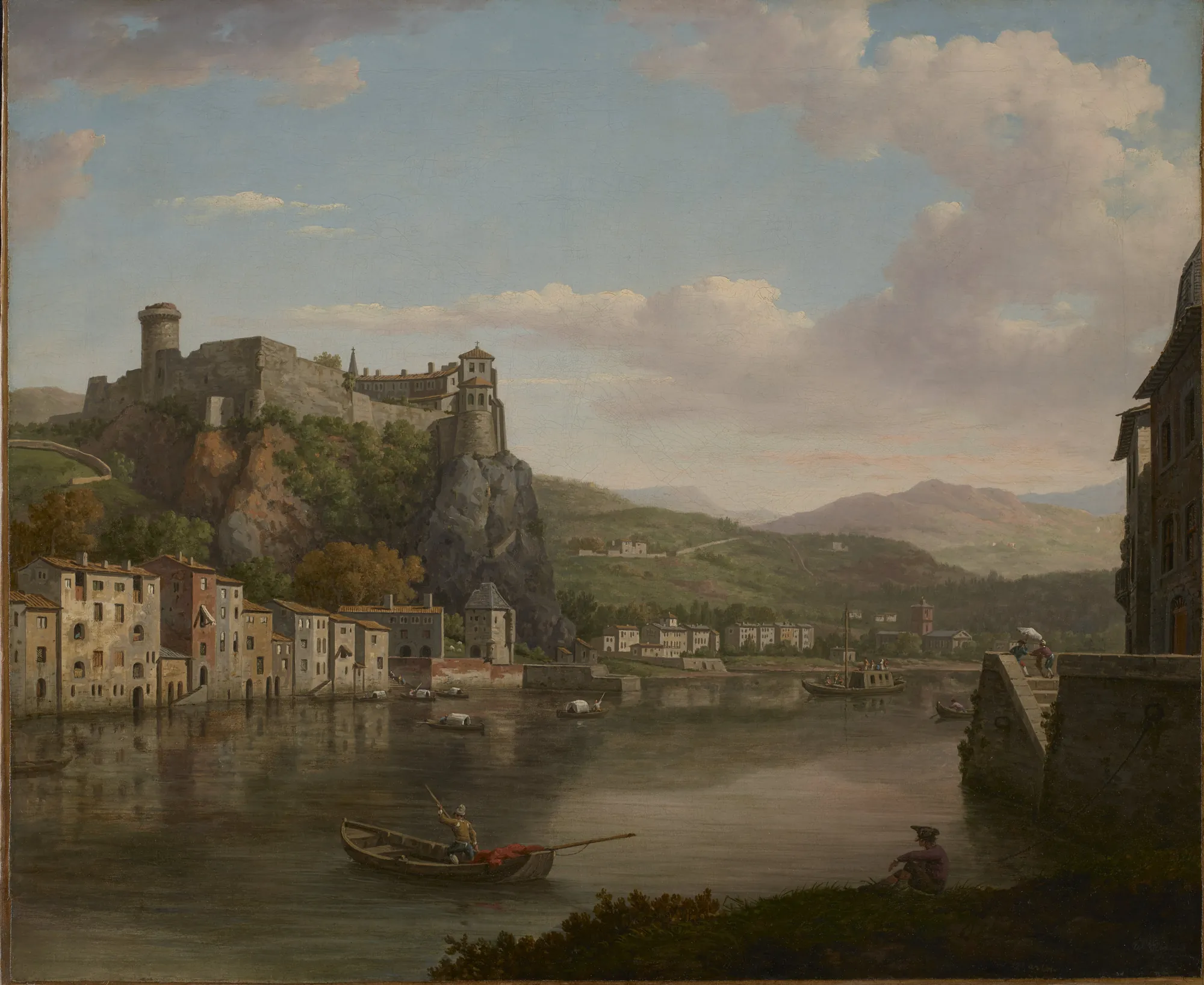 View of the Saône and the Château Pierre-Scize