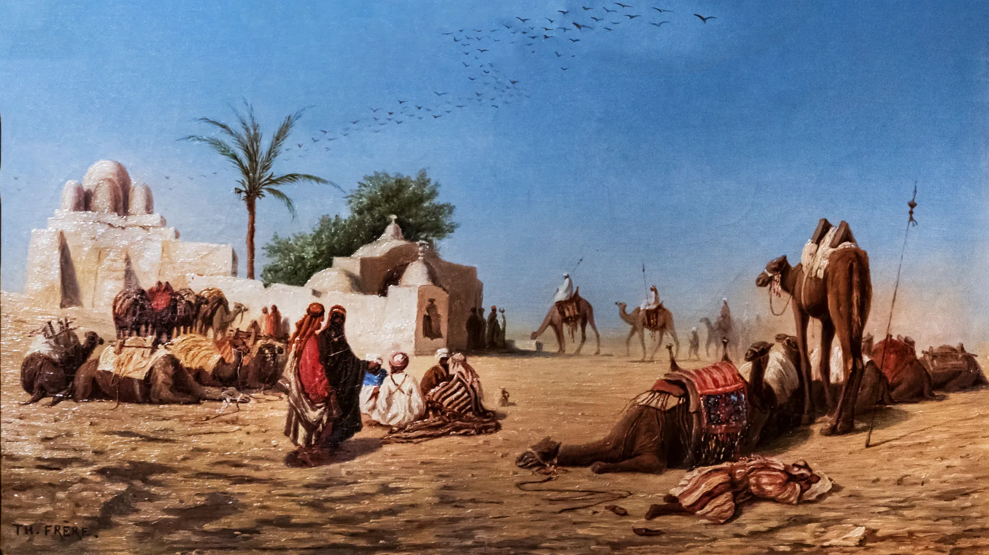 The Halt of Camels to the Caravanserai